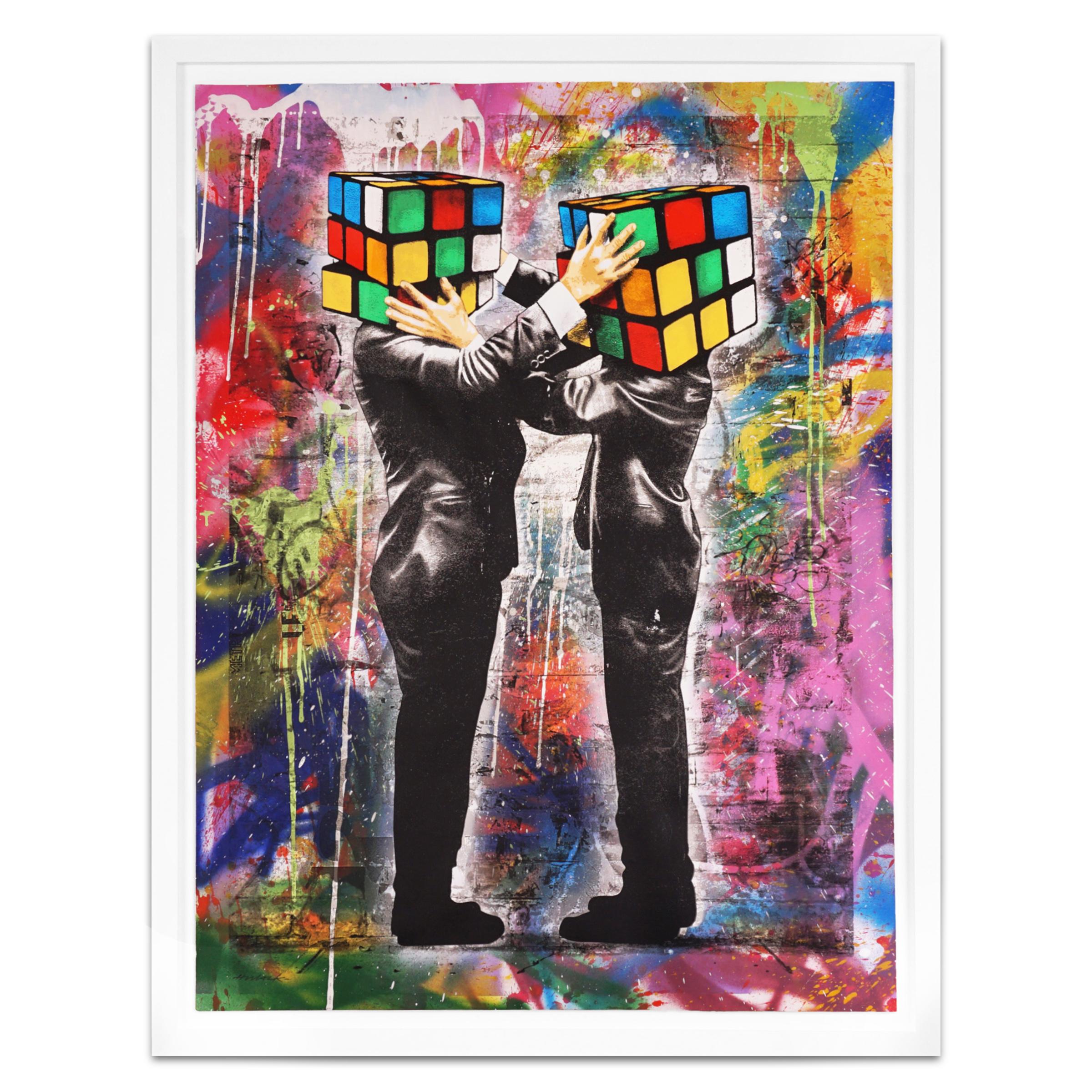 Hijack, 'Puzzled III' Unique Street Pop Art Painting, 2021
