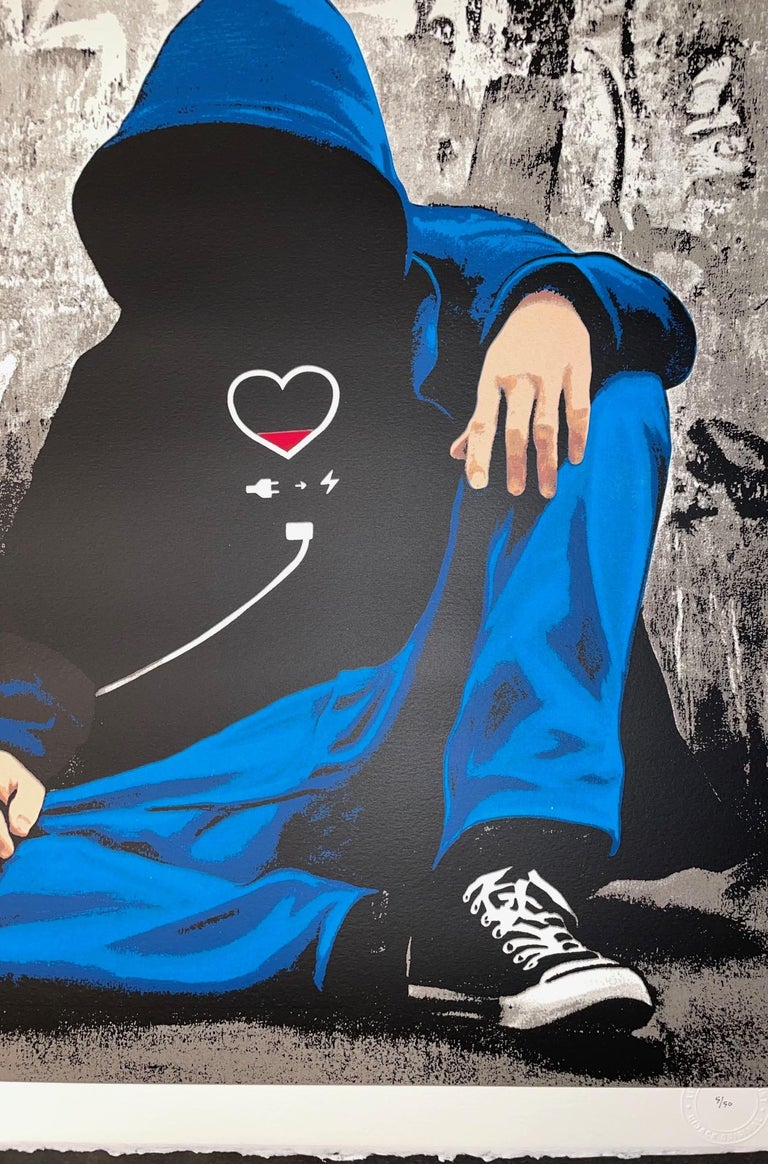 Hijack Hijack Social Media Junkie Screen Print Mr. Brainwash Son Art