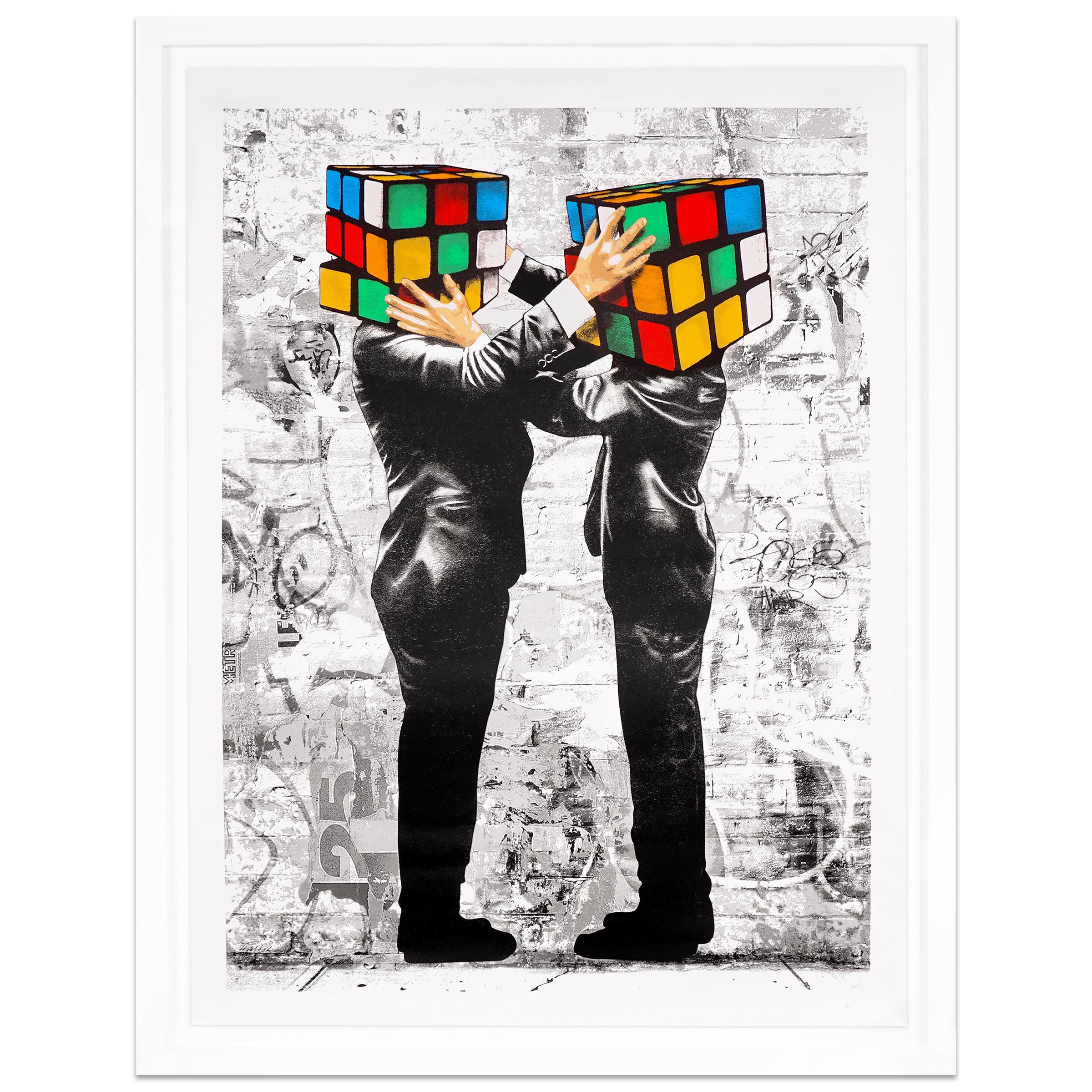 Hijack Landscape Print - 'Puzzled' Limited Edition Street Art Print, 2020