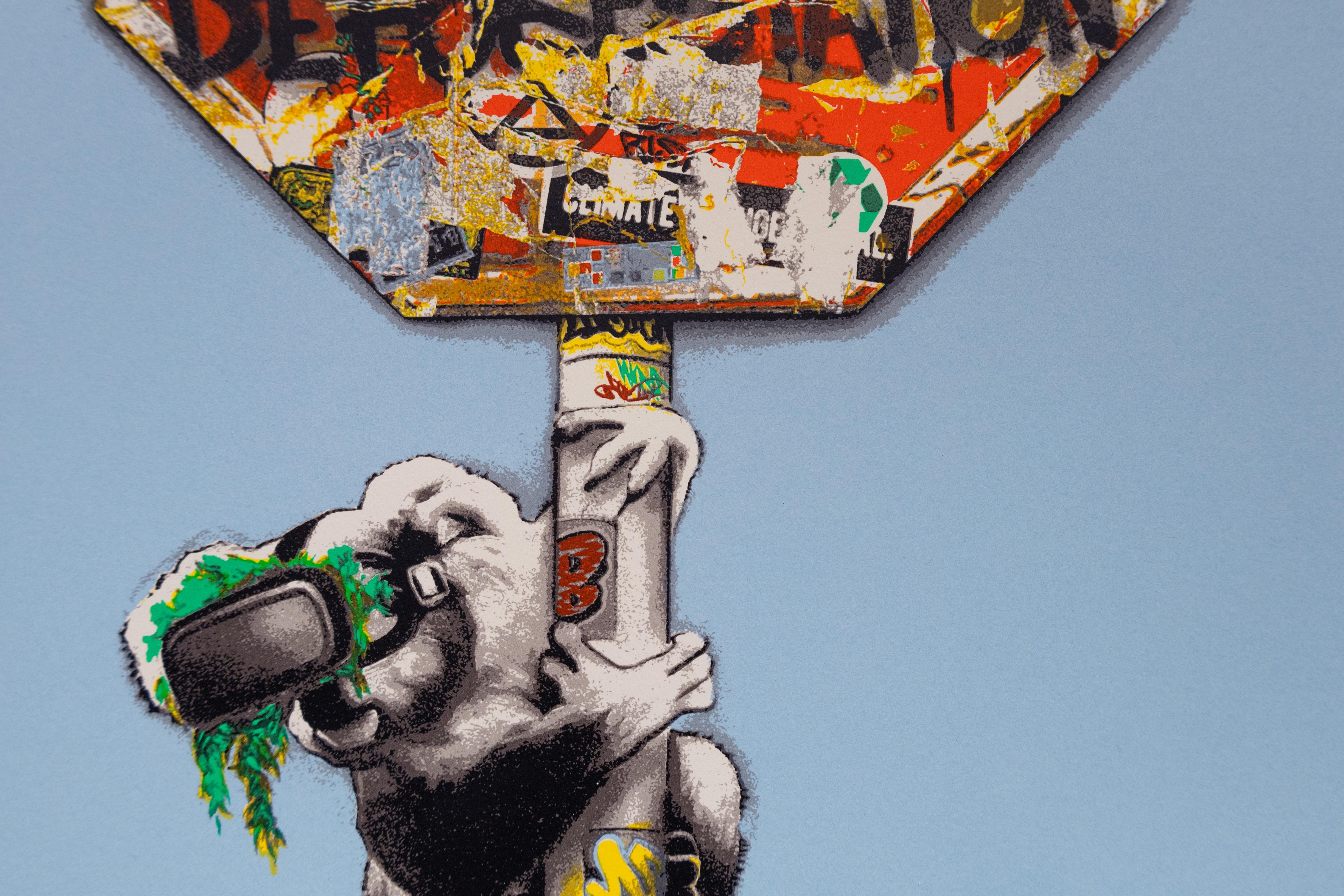 Serigrafia Street Art, 'Virtual Insanity', 2020 - Print Pop Art di Hijack