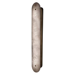 Grande applique en laiton brossé Hikari d'Alabastro Italiano