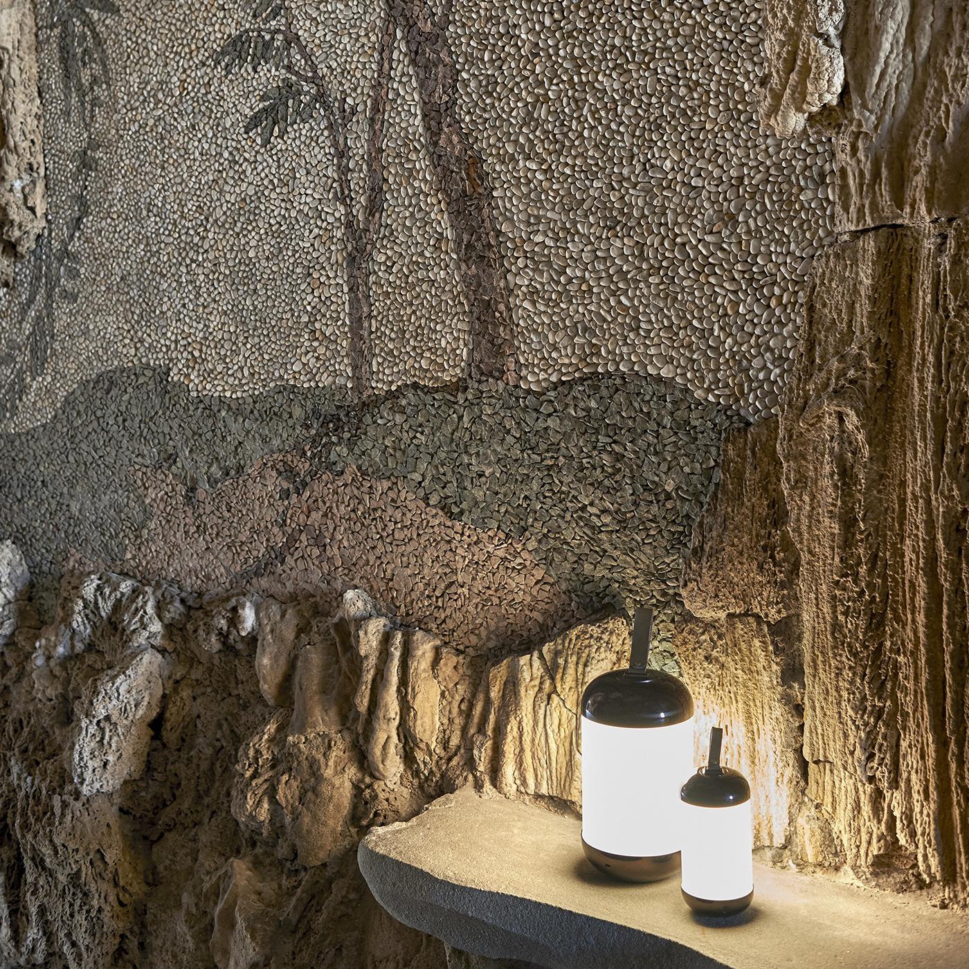 Hikari Small Cylindrical Portable Lamp by Exteta For Sale 3