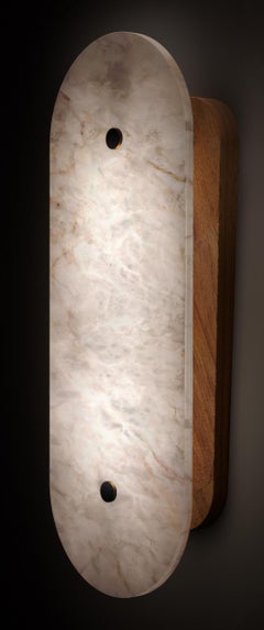 Hikari Small Iroko Wood Applique by Alabastro Italiano