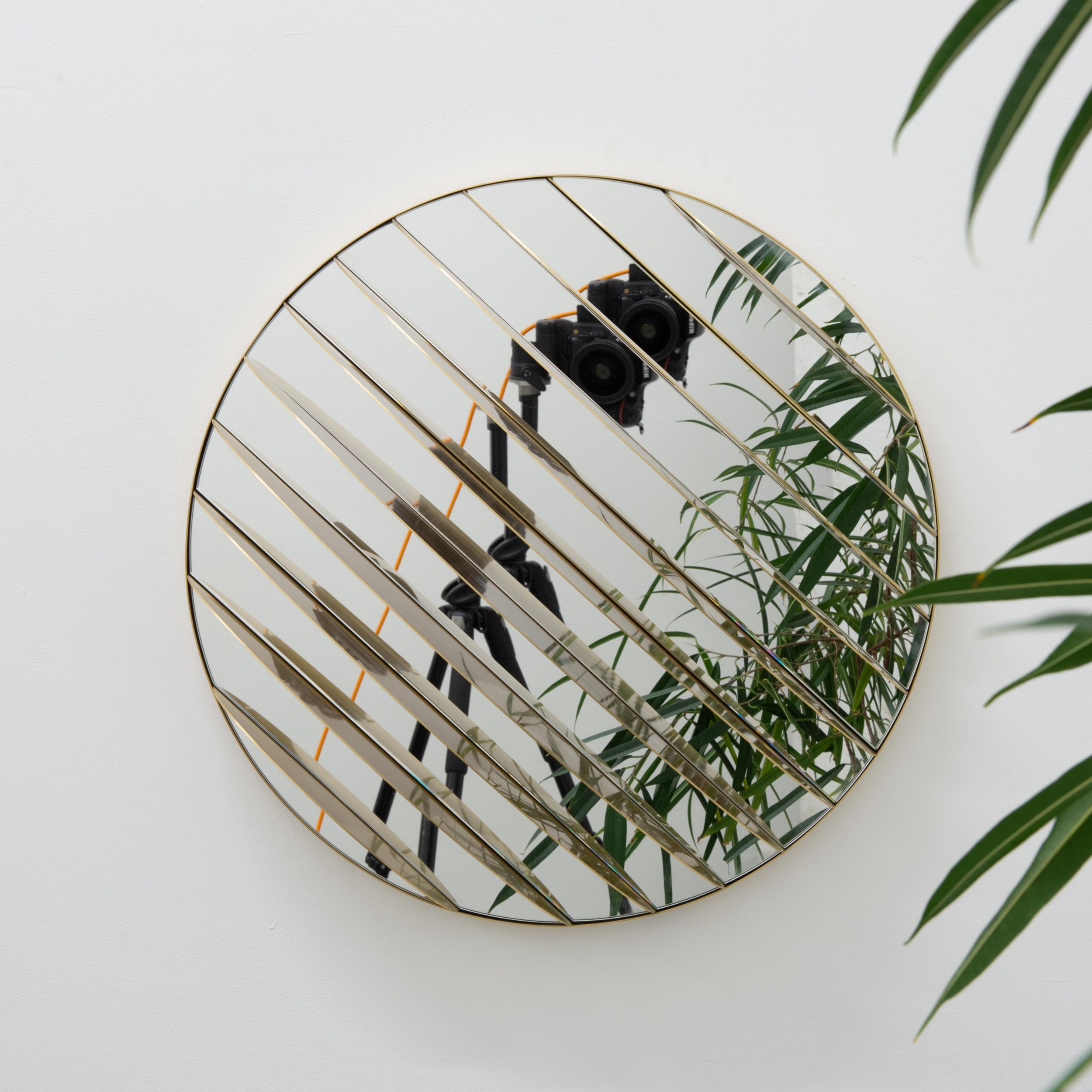 Hila Sonderausgabe 3D-Designer Handcrafted Dekorative Messing-Spiegel im Angebot 10