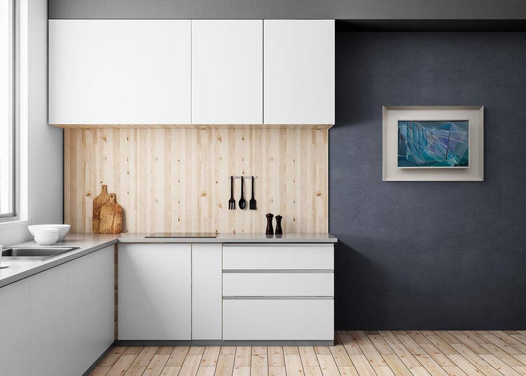 Hilaire Hiler Violet to Blue Green, Diagonal Shadow For Sale at