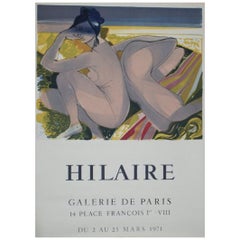 "Hilarie" by Jules Cavaillès 1971, Poster