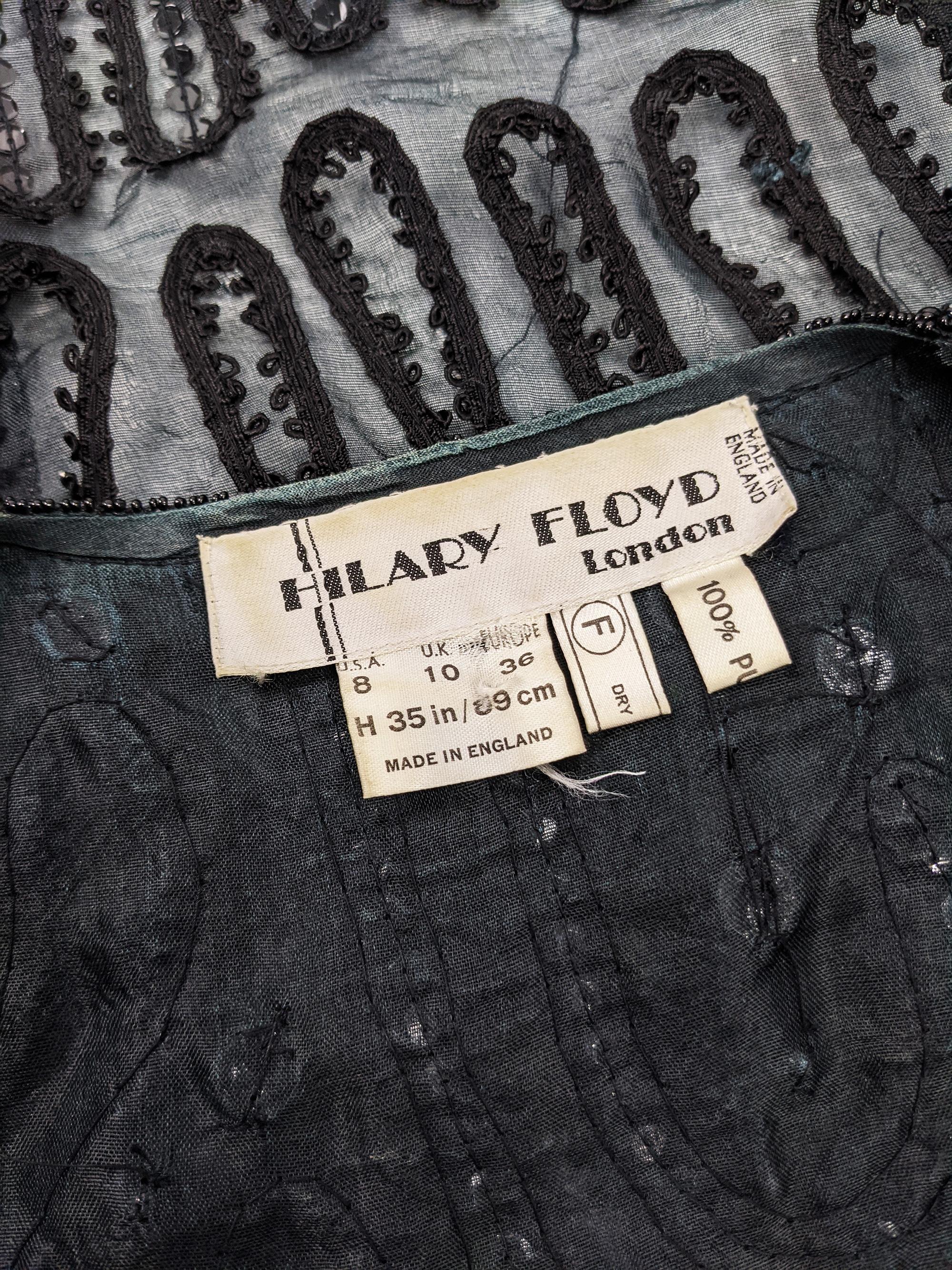 Hilary Floyd Vintage Beaded Embellished Jacket, 1980s 1