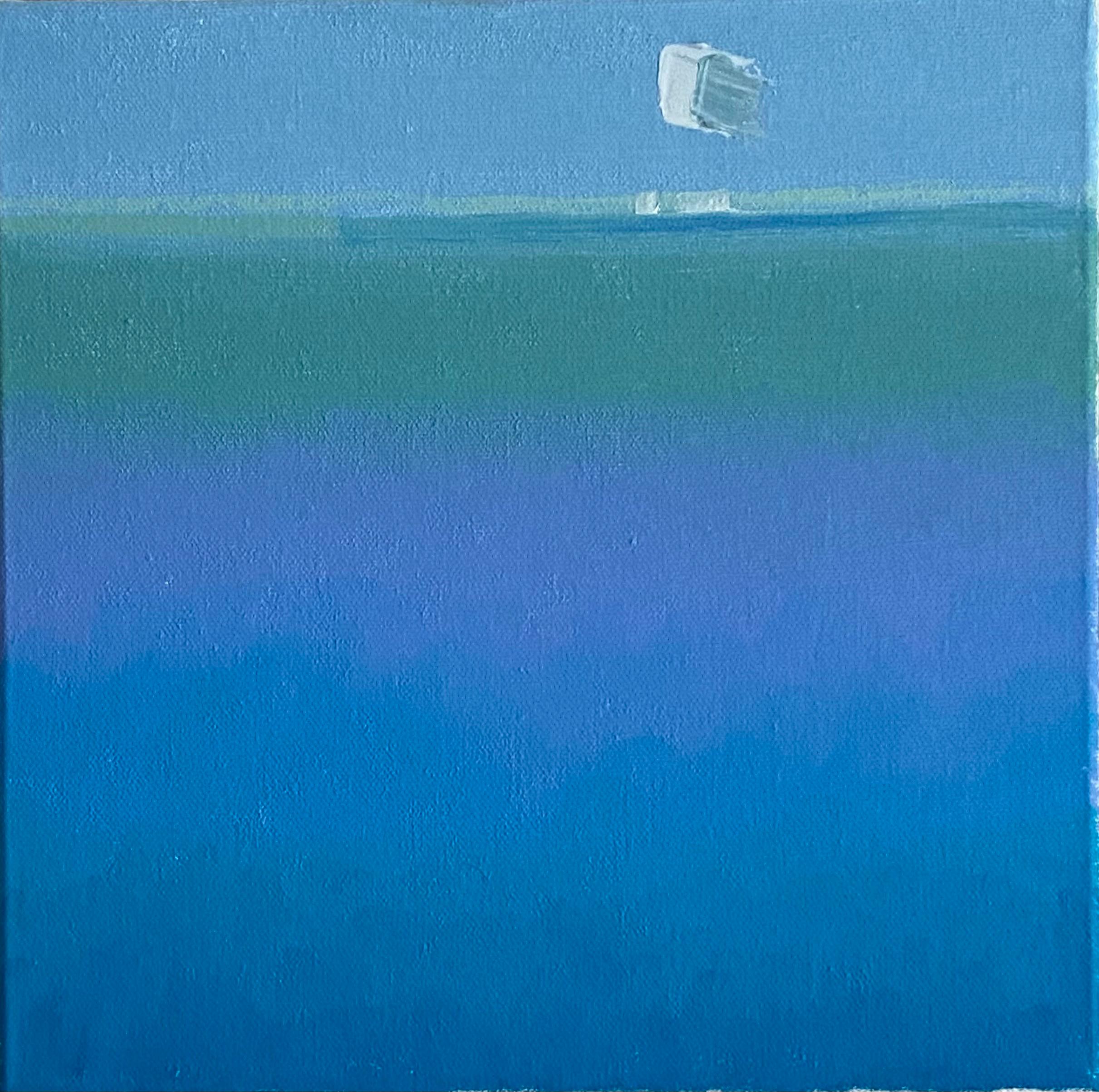 Campo marino con Cloudett - Painting di Hilary Goddard