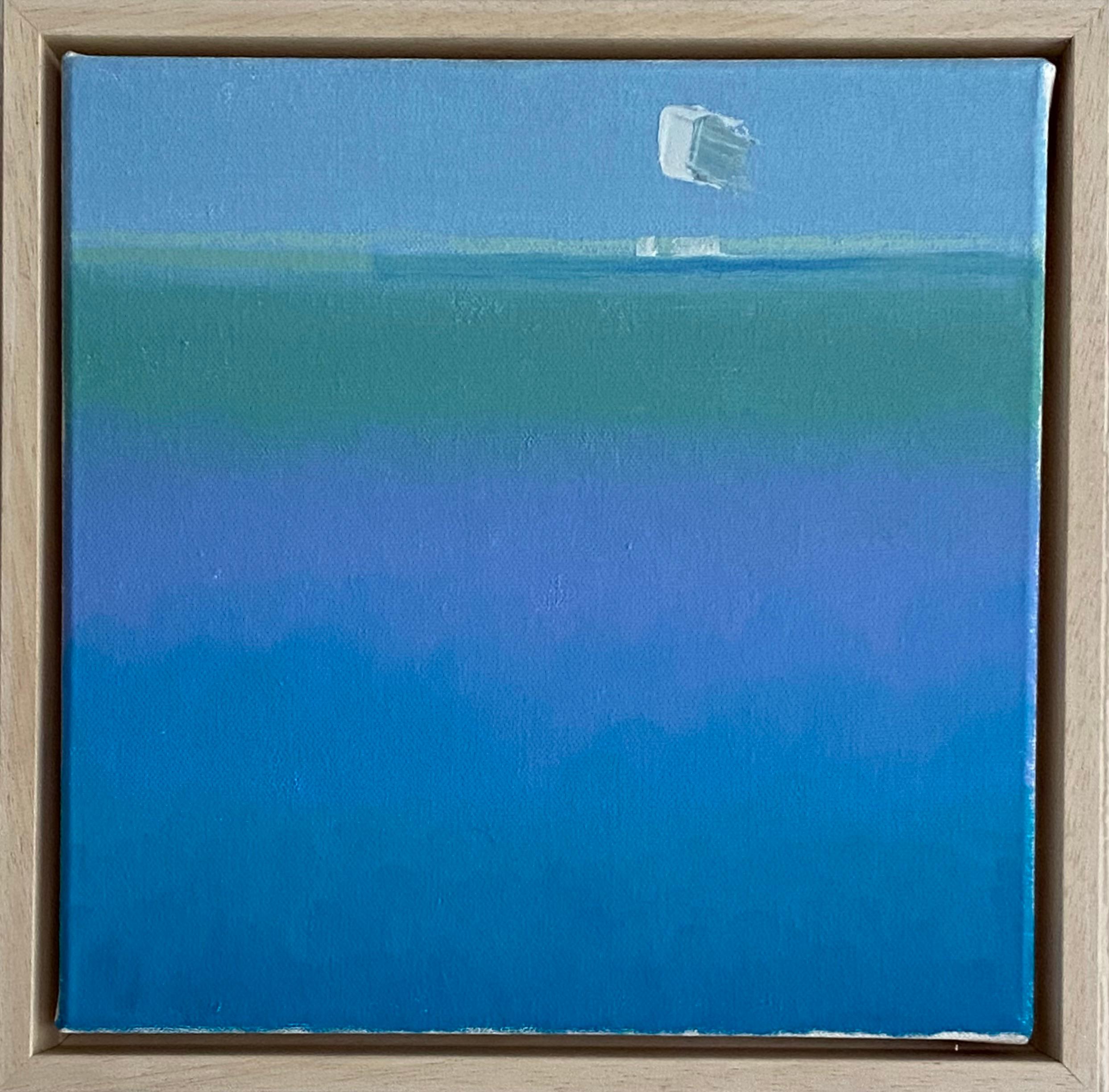Campo marino con Cloudett - Painting Astratto di Hilary Goddard