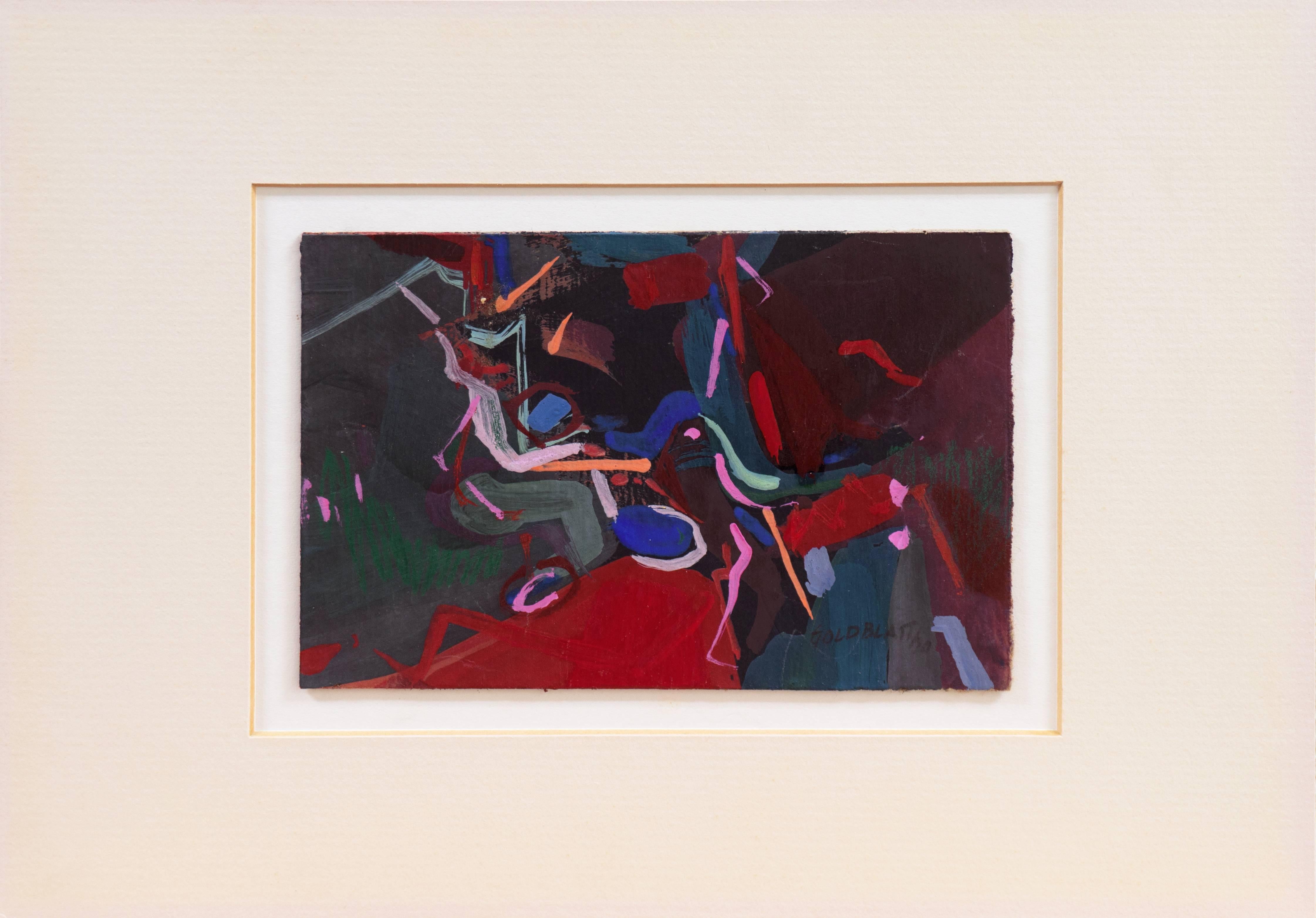 'Organic Abstract', Milwaukee Institute of Art, Woman Artist - Painting by Hilary Goldblatt
