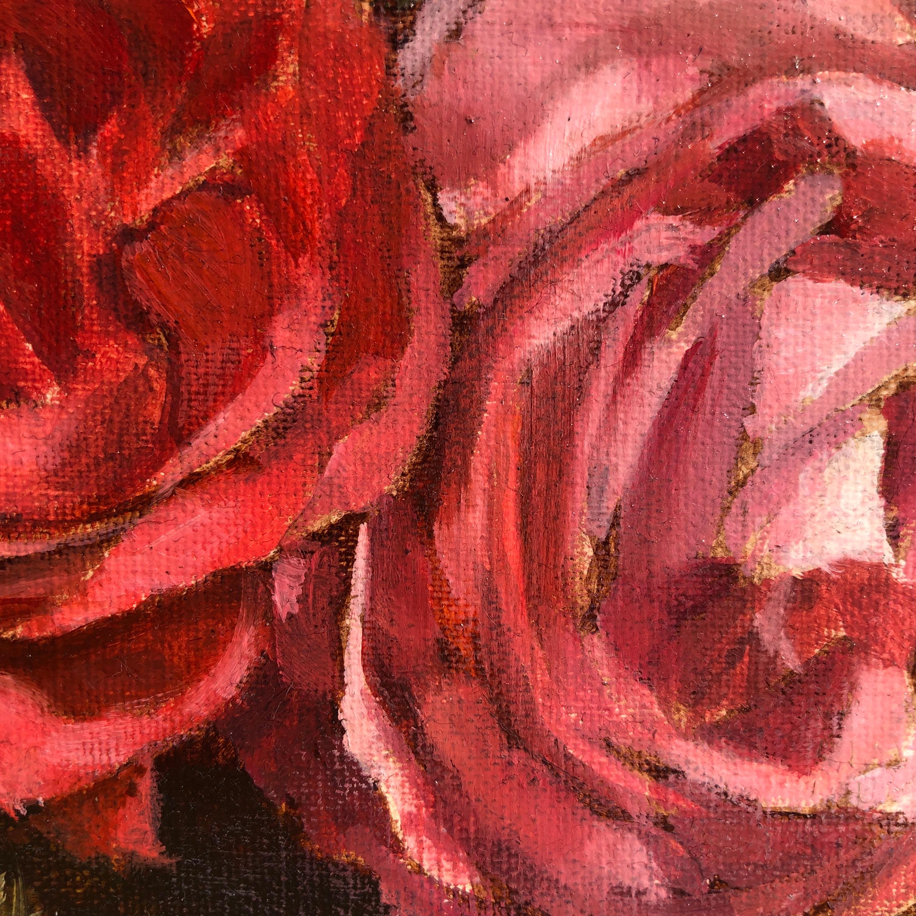 two roses painting