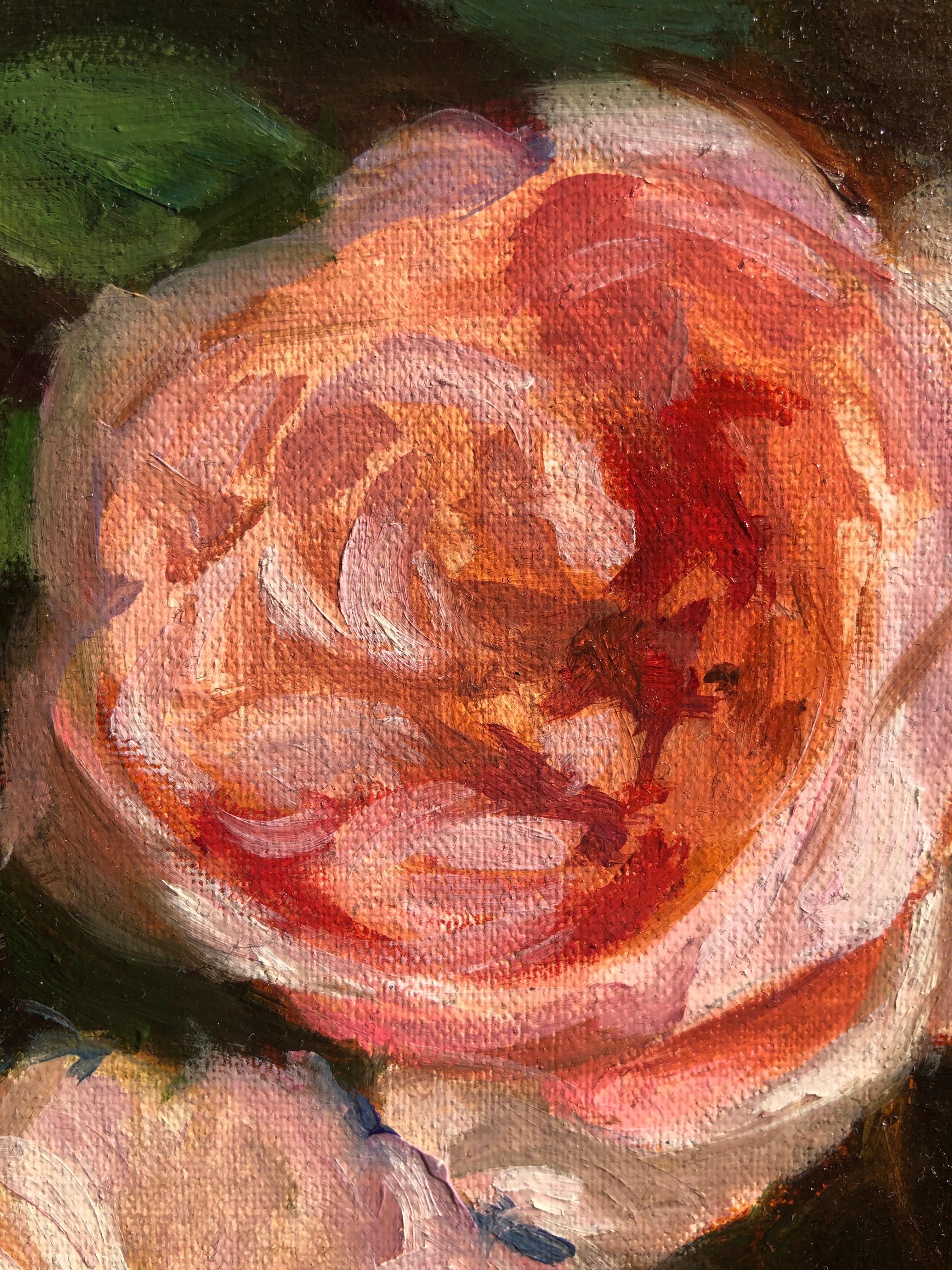 old rose painting