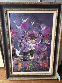 Hilary Opperman Mixed Media Collage: "Angels upon Us"