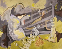 One Foot On the Floor, Painting, Oil on Canvas