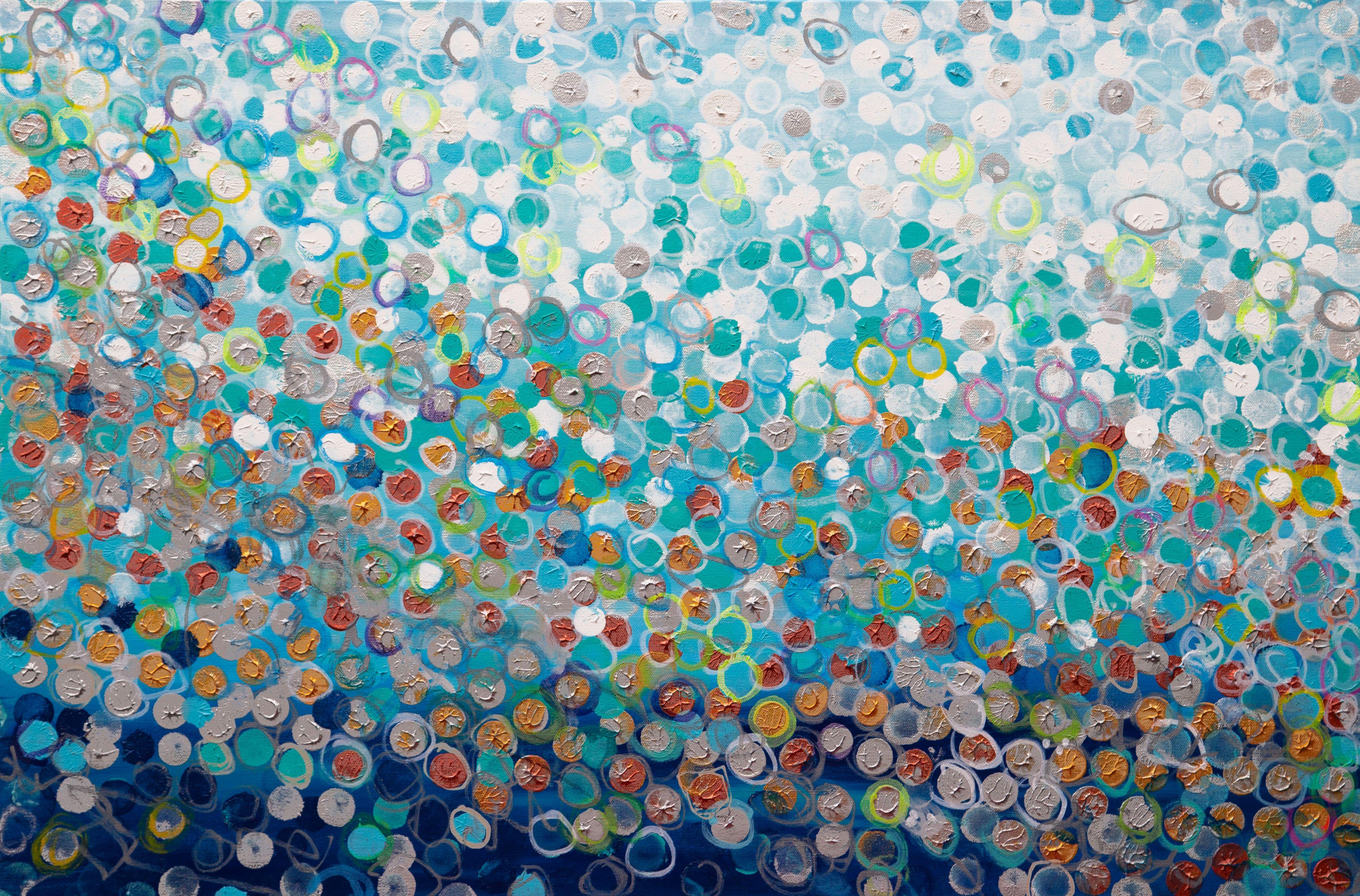 Abstract Painting di Hilary Winfield - Allineamento, Pittura, Acrilico su tela