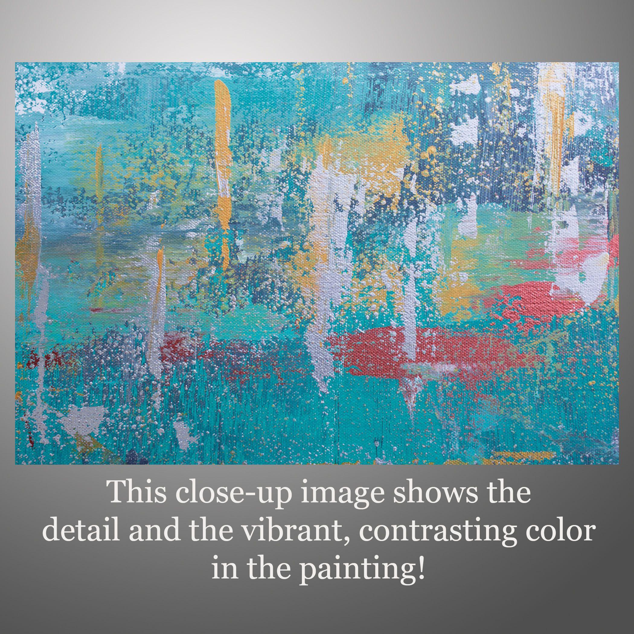Ascensione 13, Pittura, Acrilico su tela - Abstract Painting Blu di Hilary Winfield