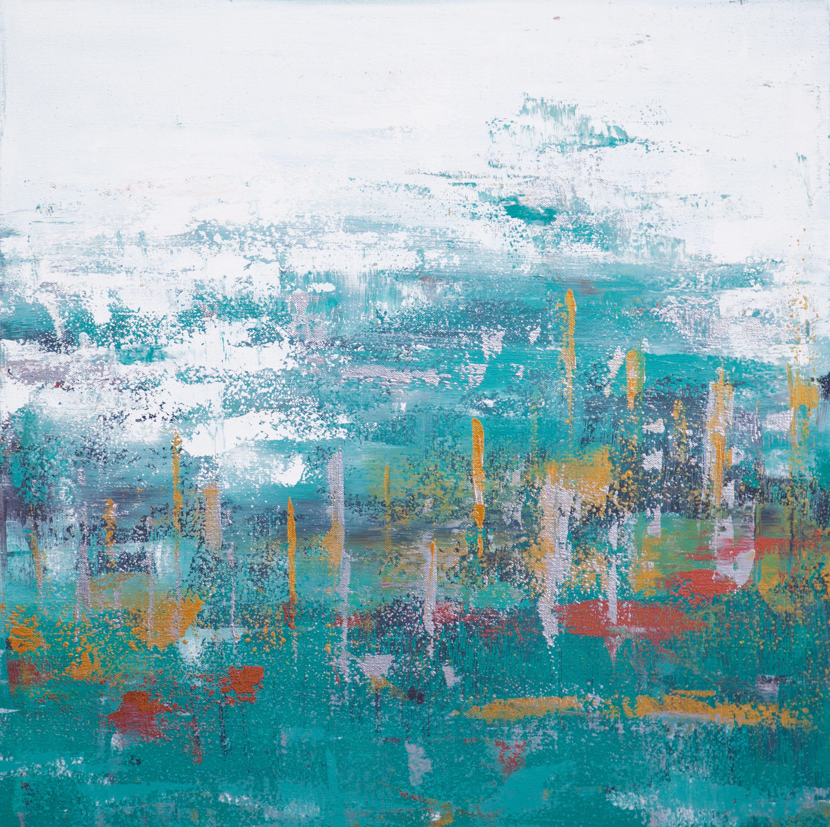 Abstract Painting di Hilary Winfield - Ascensione 13, Pittura, Acrilico su tela