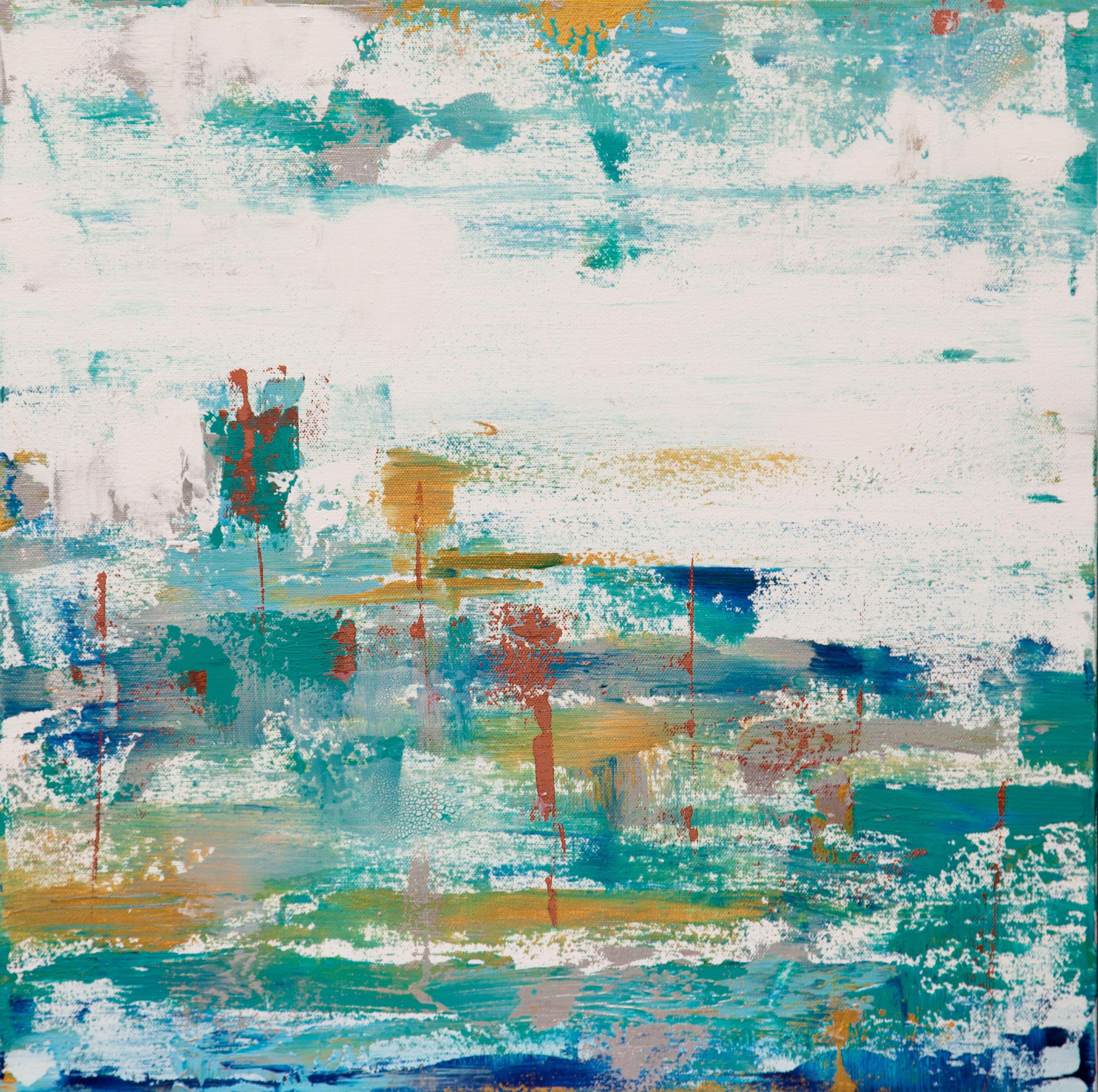 Abstract Painting di Hilary Winfield - Ascensione 18, Pittura, Acrilico su tela