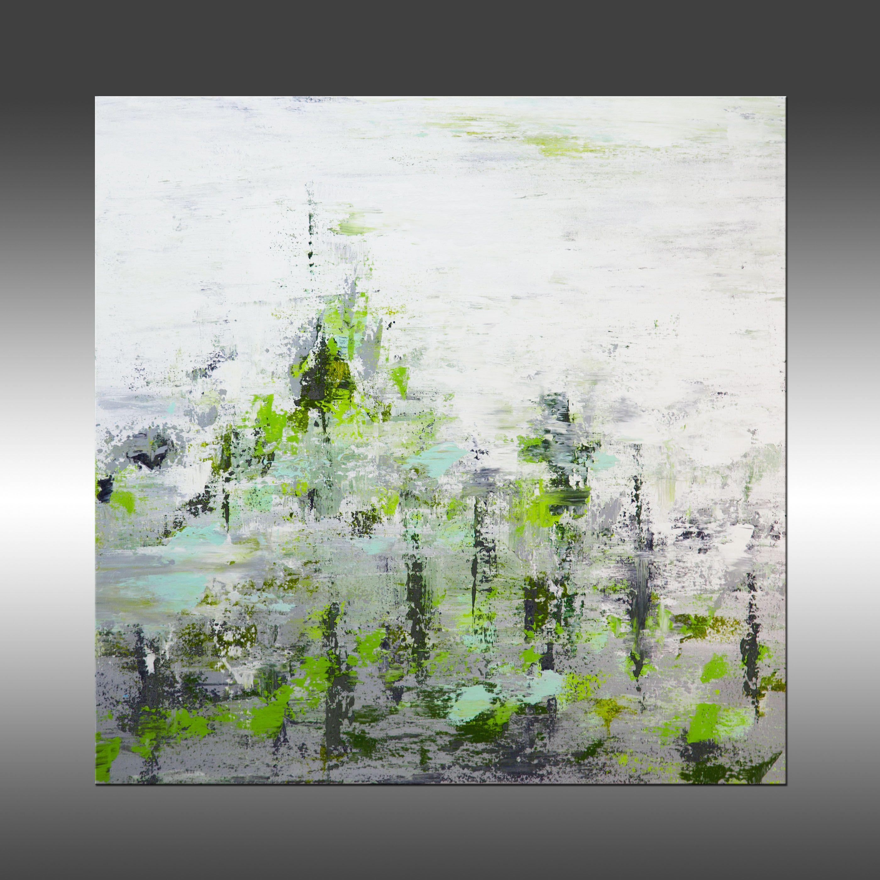 Ascension 21, Painting, Acrylic on Canvas - Gray Abstract Painting by Hilary Winfield