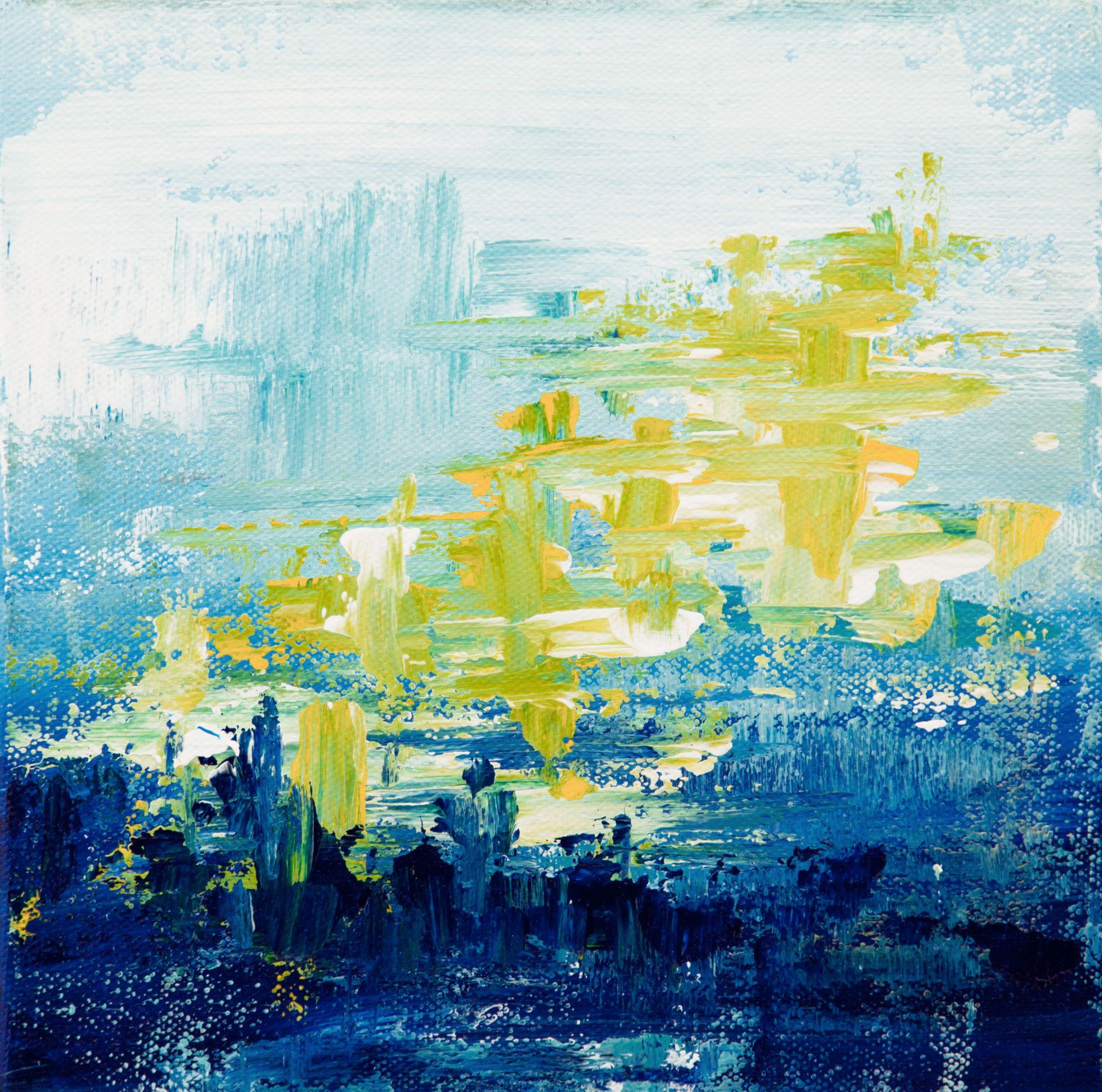 Abstract Painting Hilary Winfield - Ascension 6, peinture, acrylique sur toile