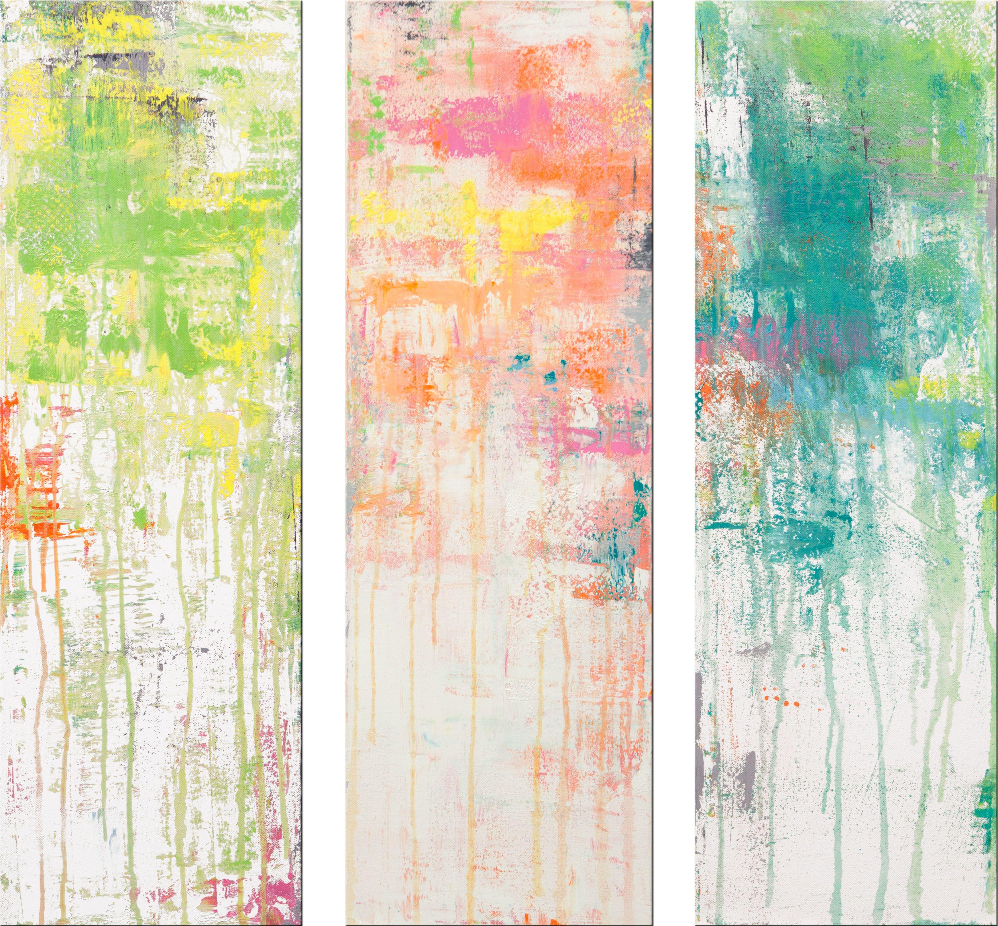 Abstract Painting di Hilary Winfield - Asthenosphere 1, Pittura, Acrilico su tela