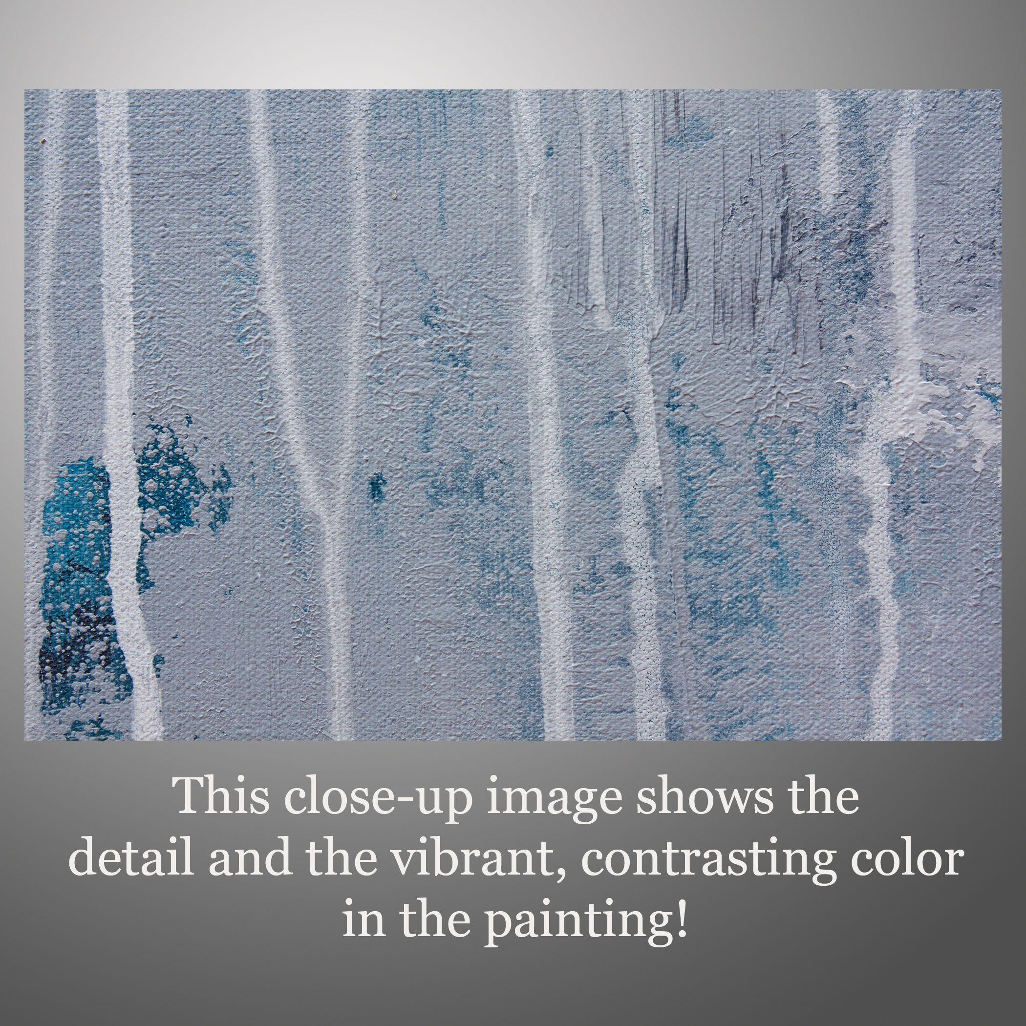 Asthenosphere 11, Pittura, Acrilico su tela - Abstract Painting Grigio di Hilary Winfield