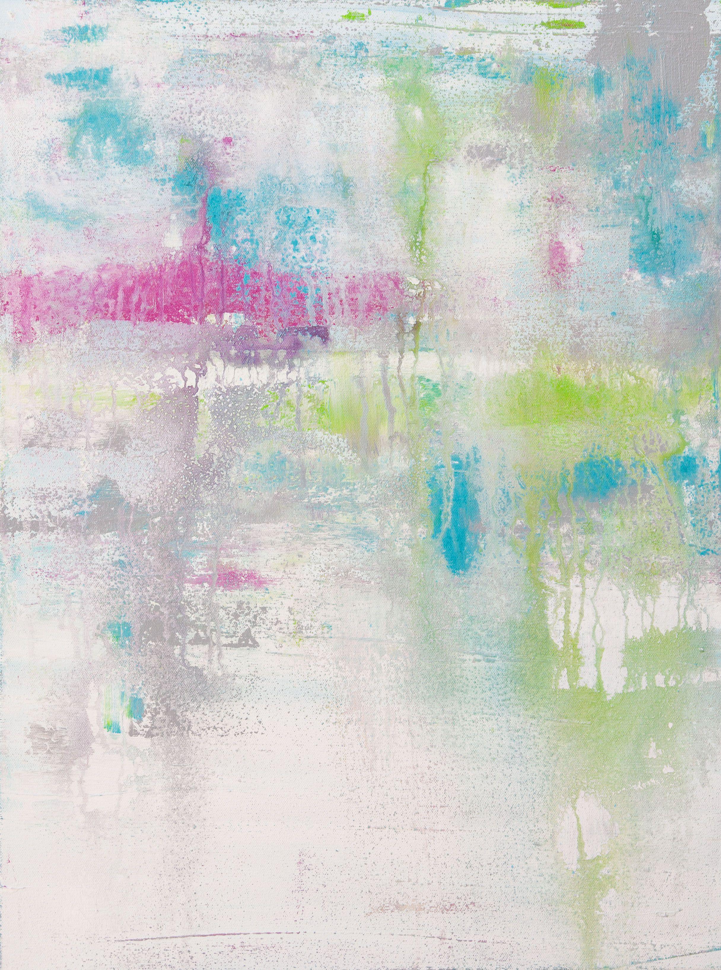 Hilary Winfield Abstract Painting – Asthenosphere 13, Gemälde, Acryl auf Leinwand