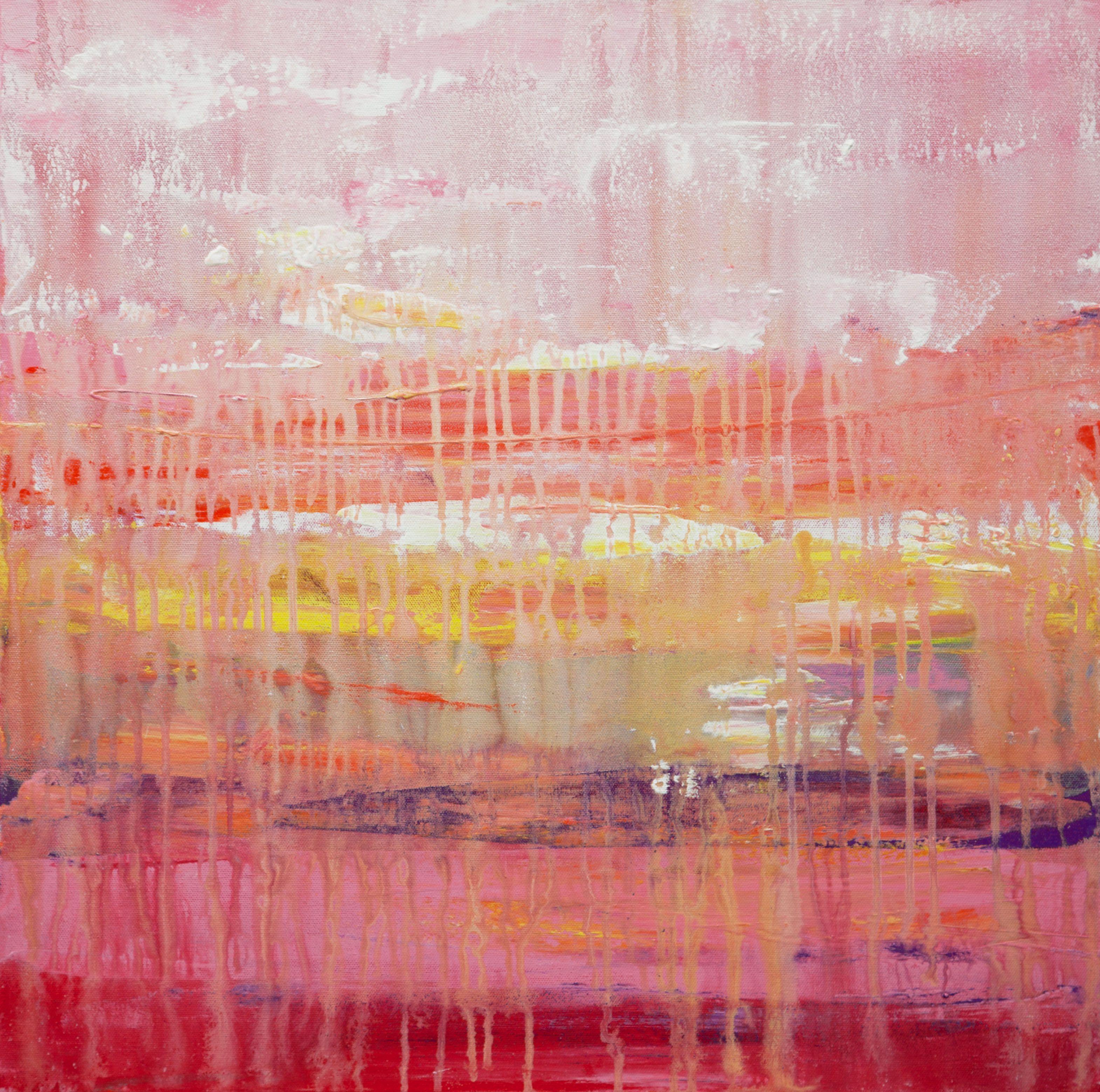 Hilary Winfield Abstract Painting - Asthenosphere 3, Painting, Acrylic on Canvas