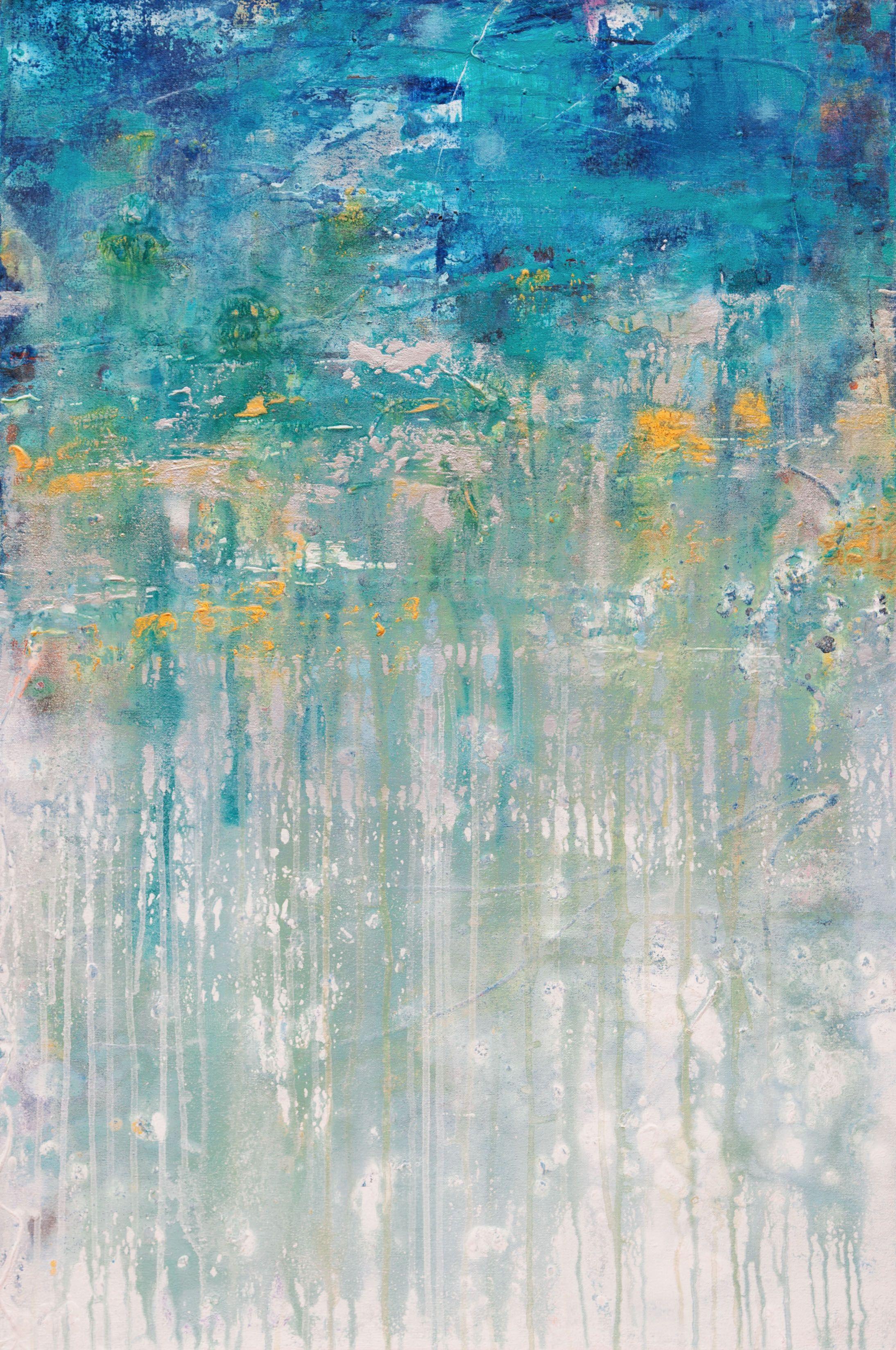 Hilary Winfield Abstract Painting - Asthenosphere 4, Painting, Acrylic on Canvas