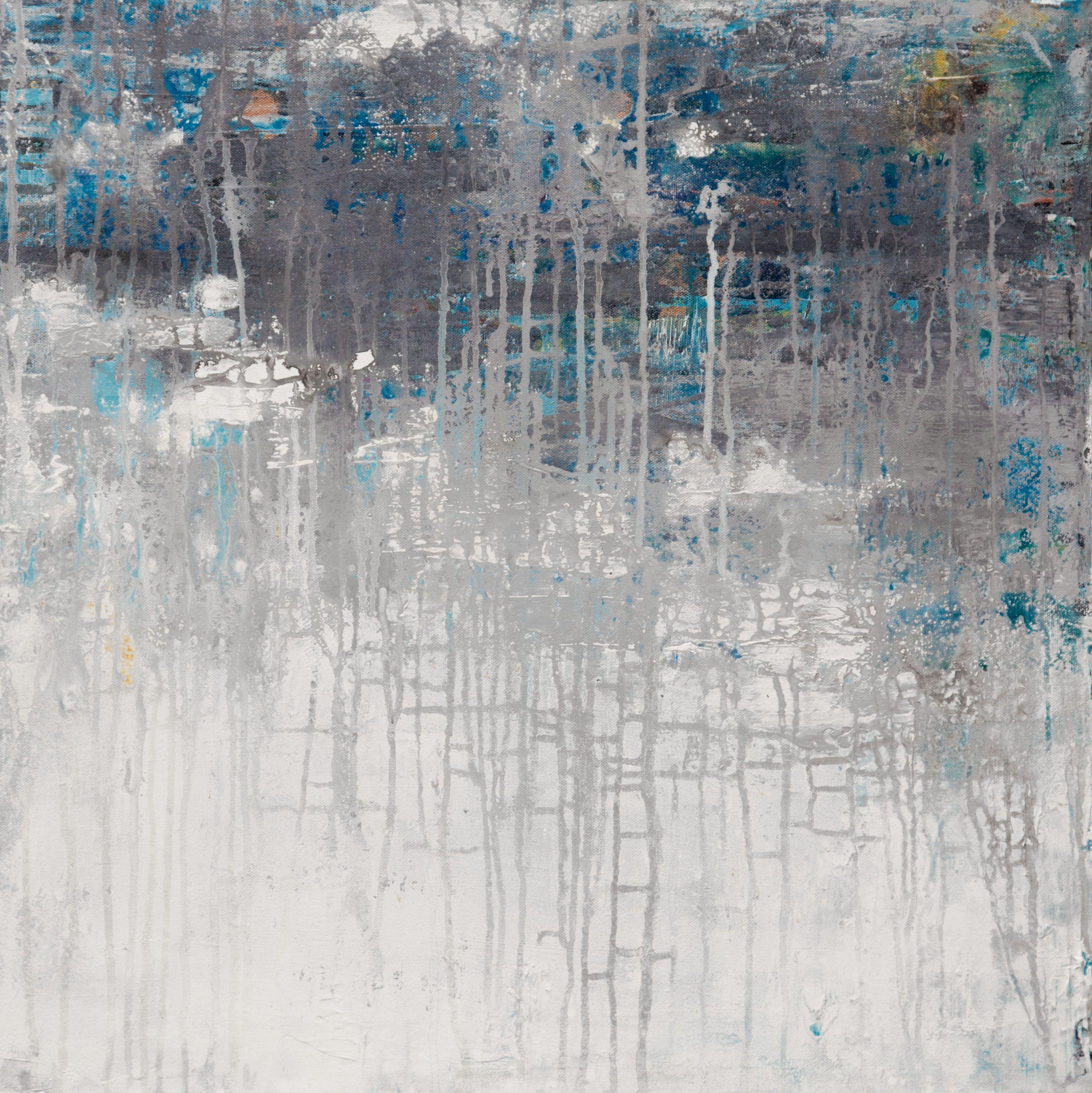 Abstract Painting di Hilary Winfield - Asthenosphere 7, Pittura, Acrilico su tela