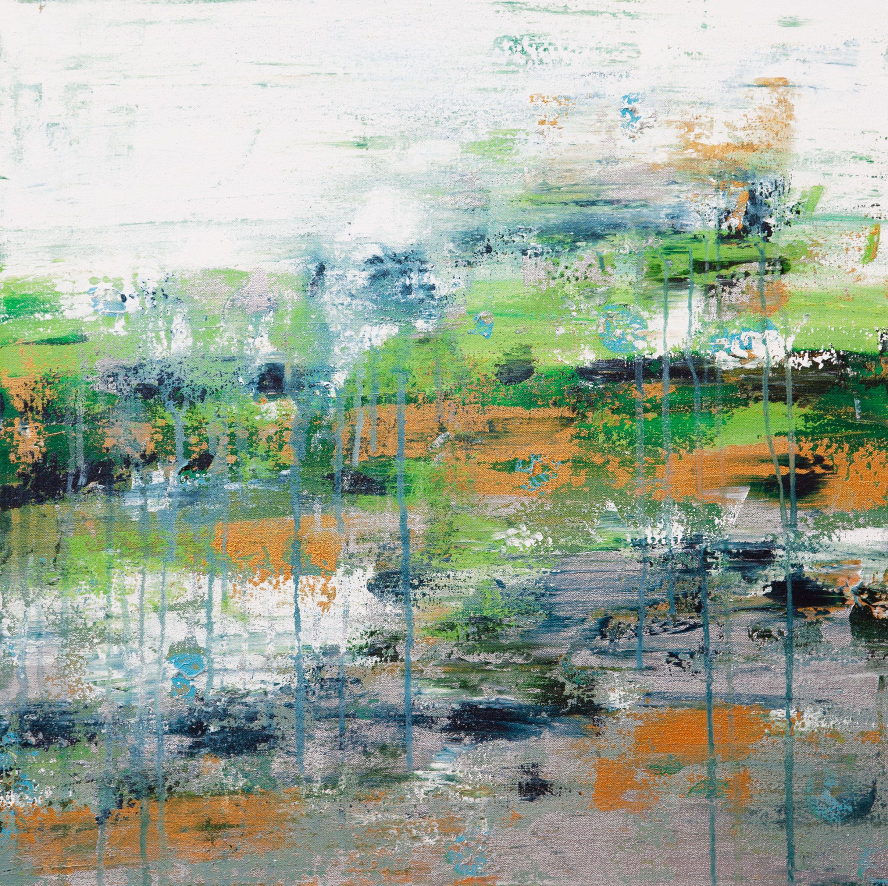 Abstract Painting di Hilary Winfield - Asthenosphere 8, Pittura, Acrilico su tela