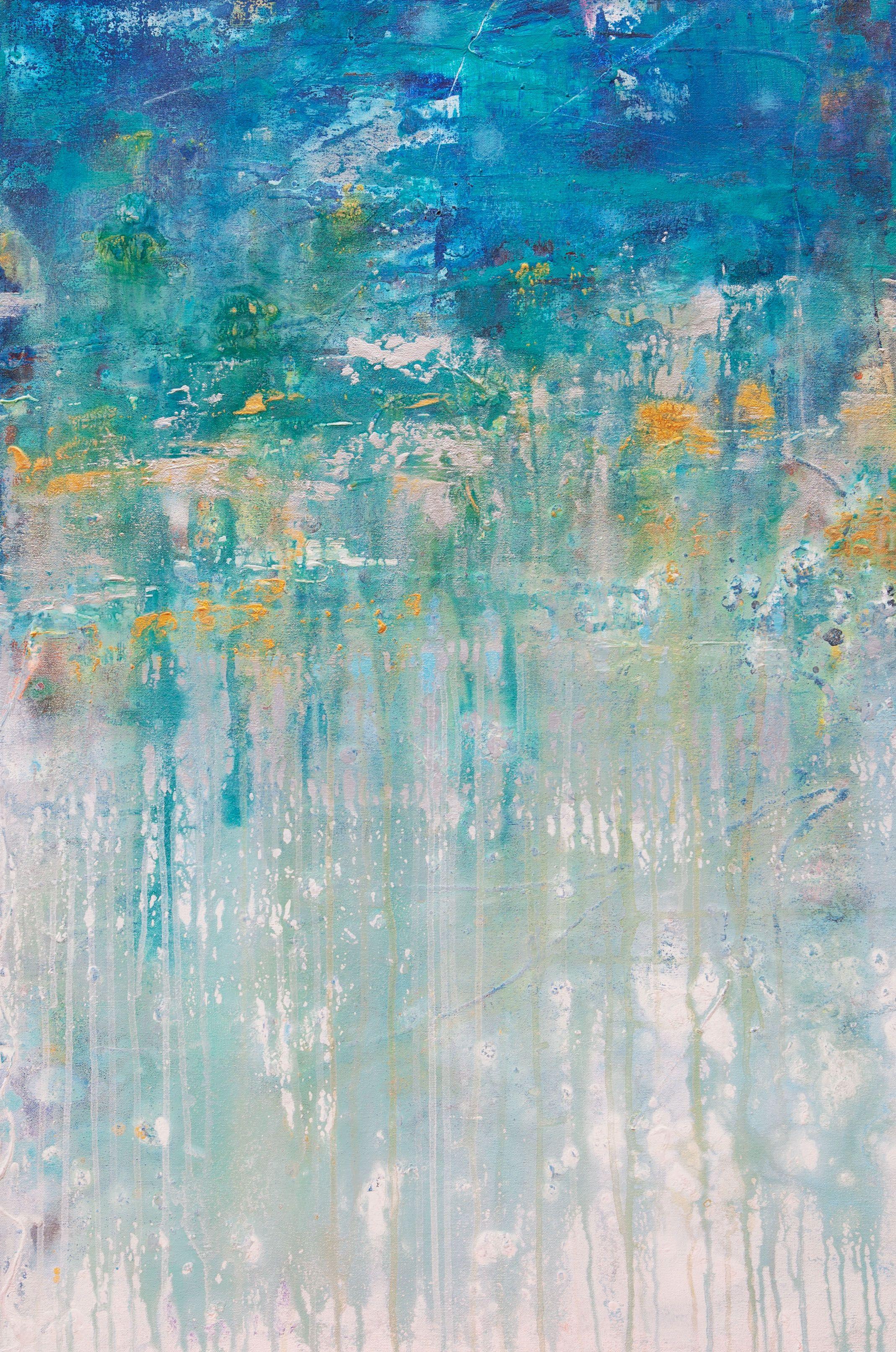 Hilary Winfield Abstract Painting - Asthenosphere 9, Painting, Acrylic on Canvas