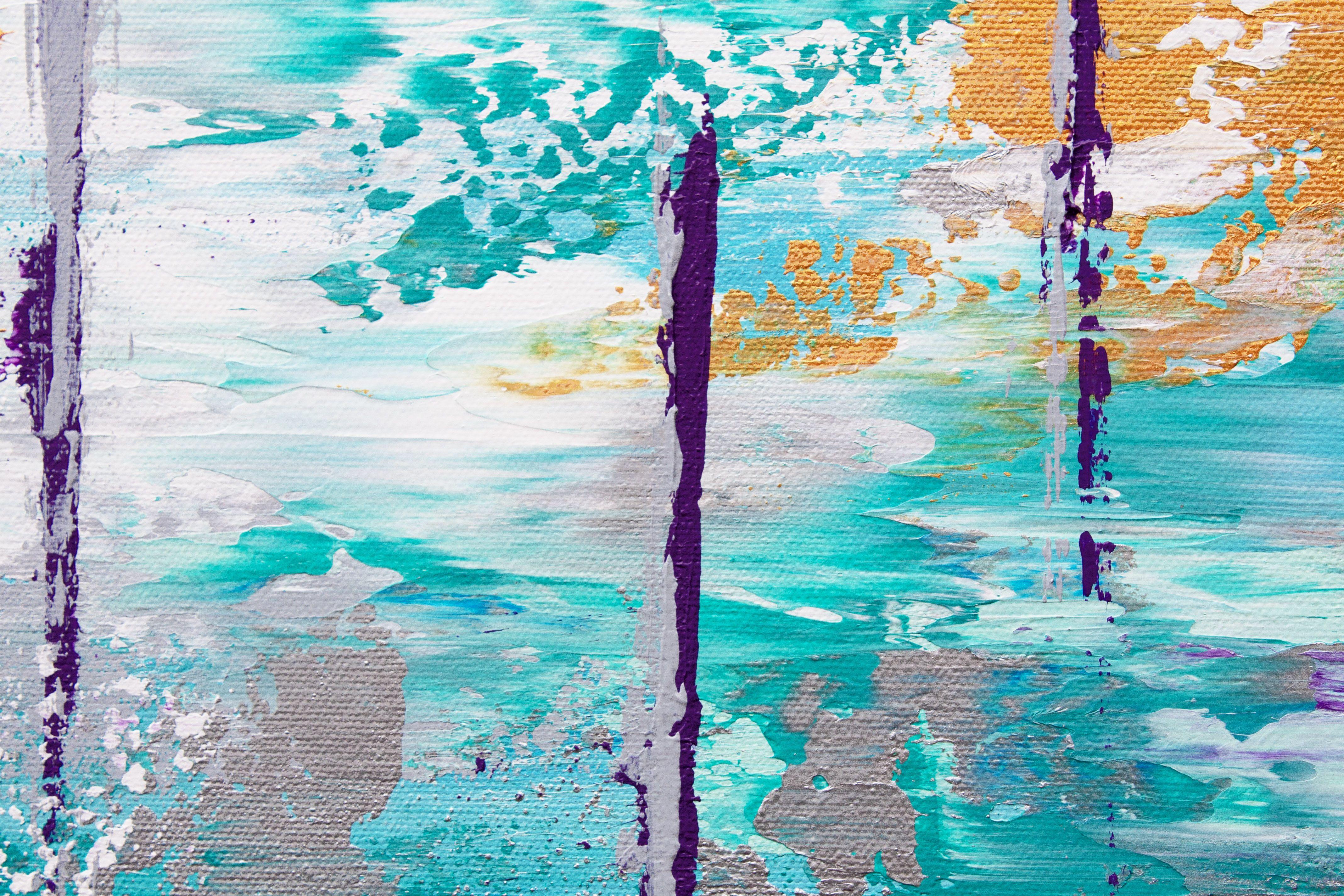 Blauer See 16, Gemälde, Acryl auf Leinwand (Abstrakt), Painting, von Hilary Winfield