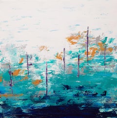 Blue Lake 16, Painting, Acrylic on Canvas