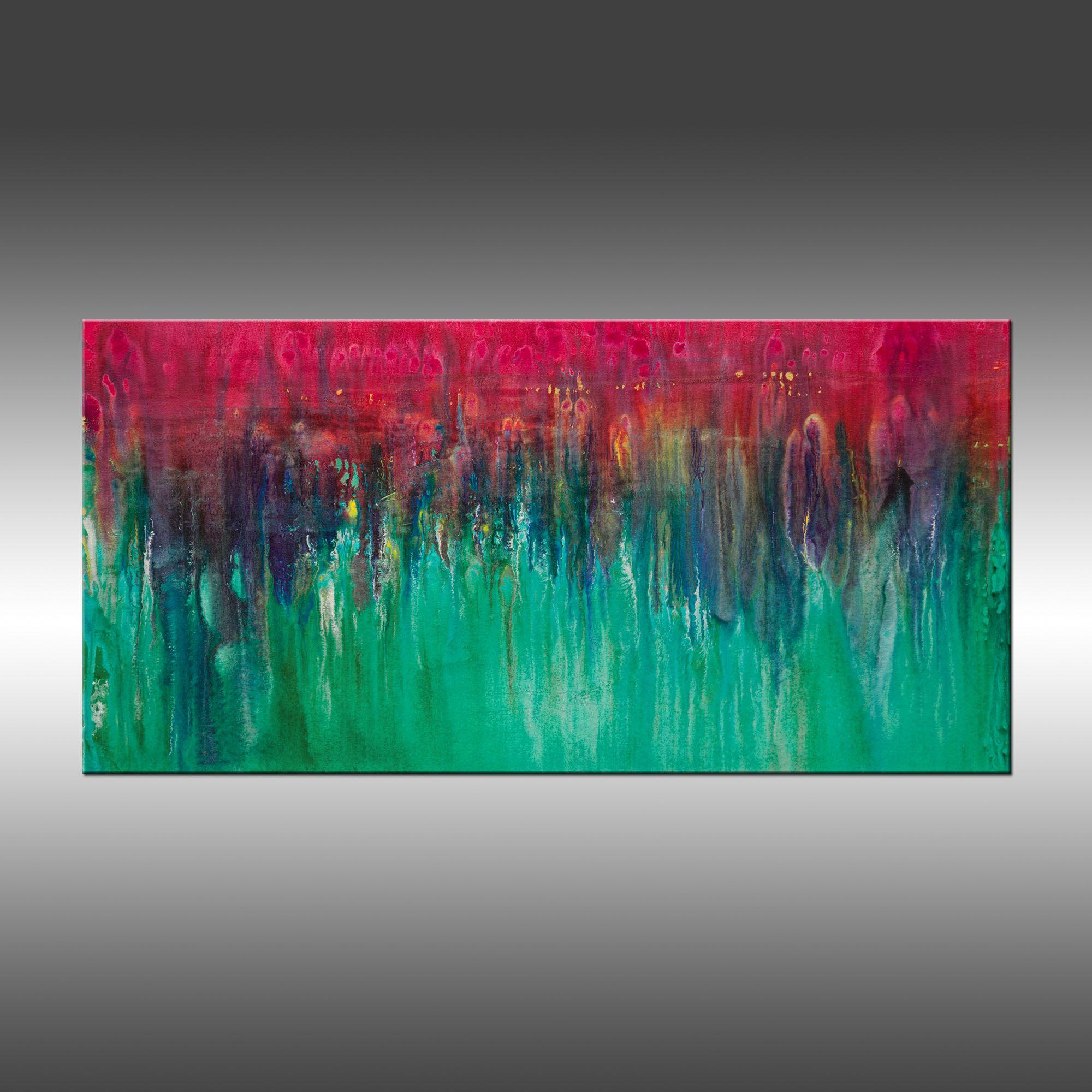 Cascata, Pittura, Acrilico su tela - Painting di Hilary Winfield