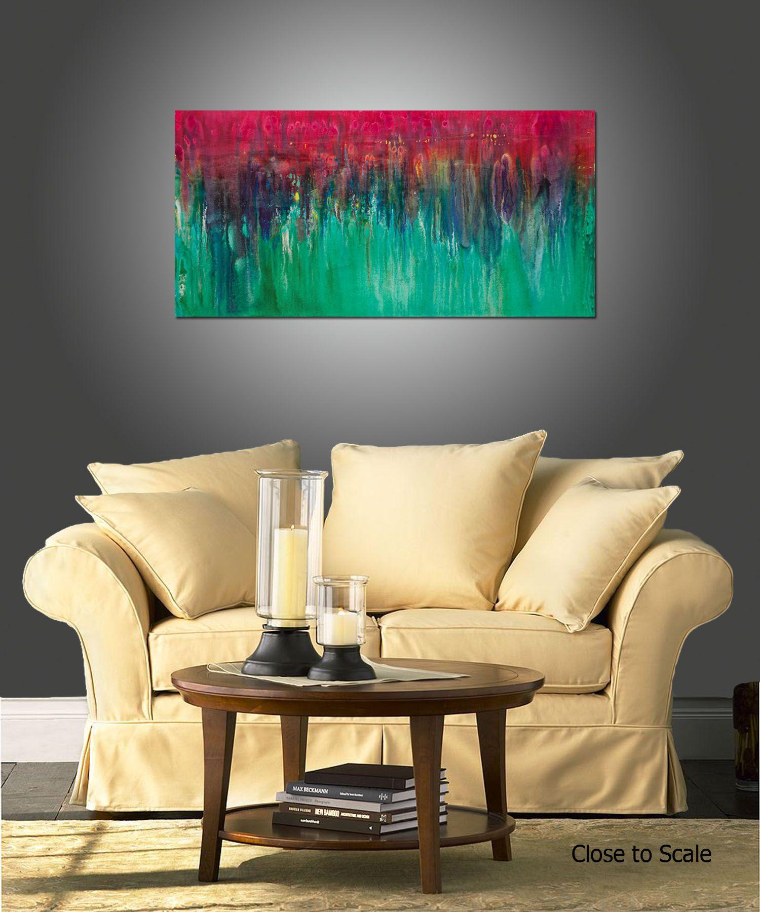 Cascading, Painting, Acrylic on Canvas For Sale 2