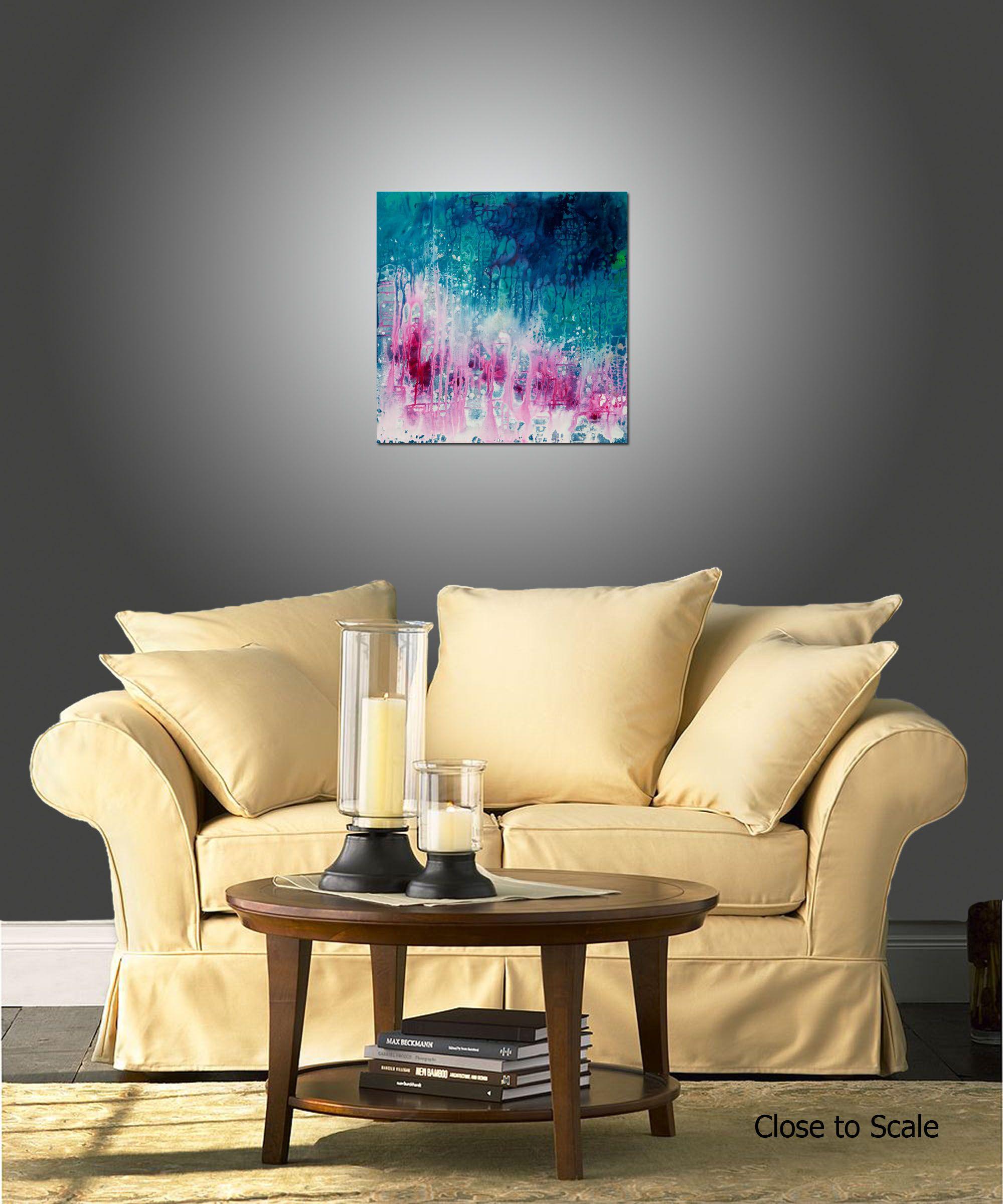Connessione, Pittura, Acrilico su tela - Painting Astratto di Hilary Winfield