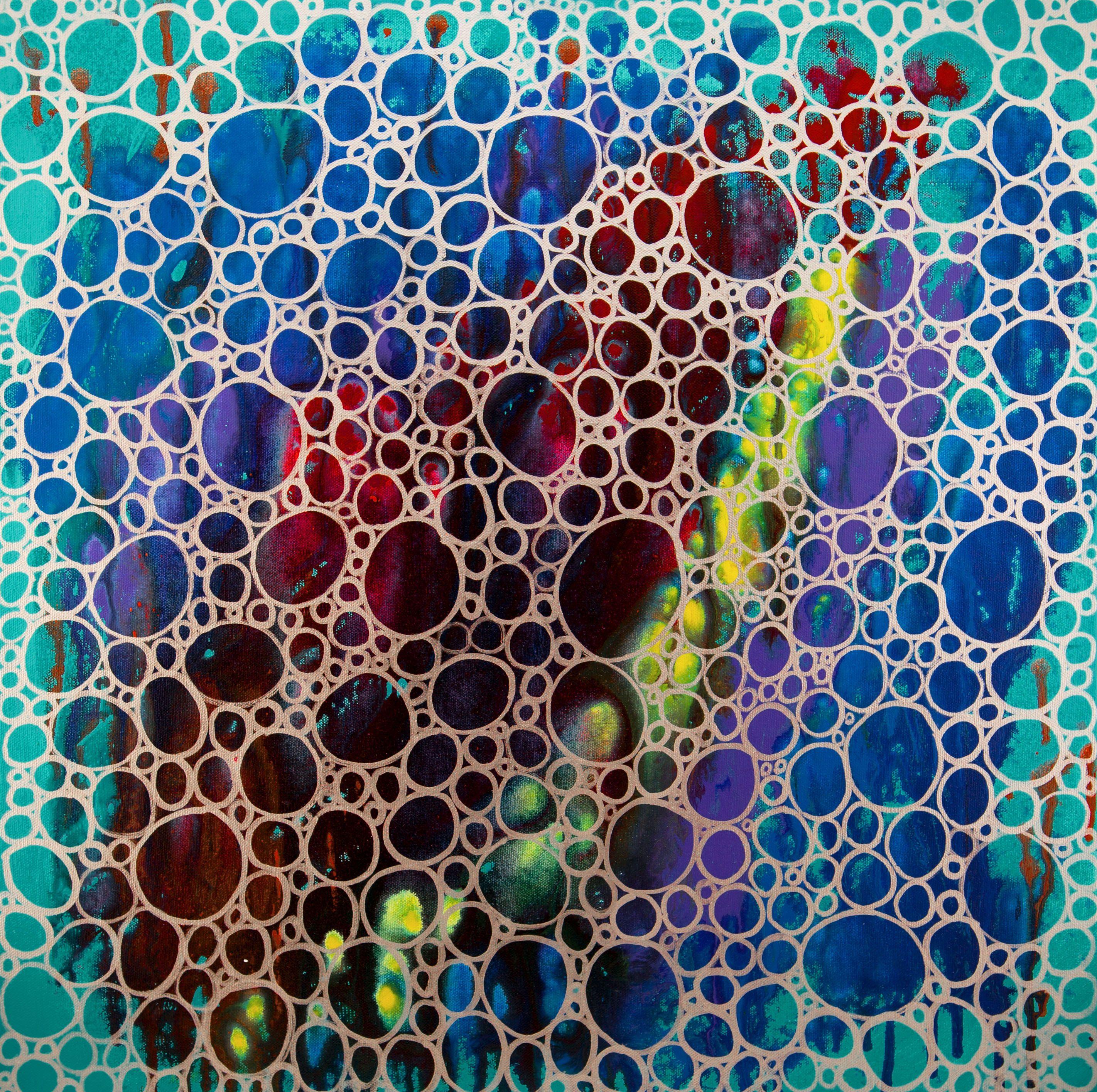 Hilary Winfield Abstract Painting – Dimension 28, Gemälde, Acryl auf Leinwand