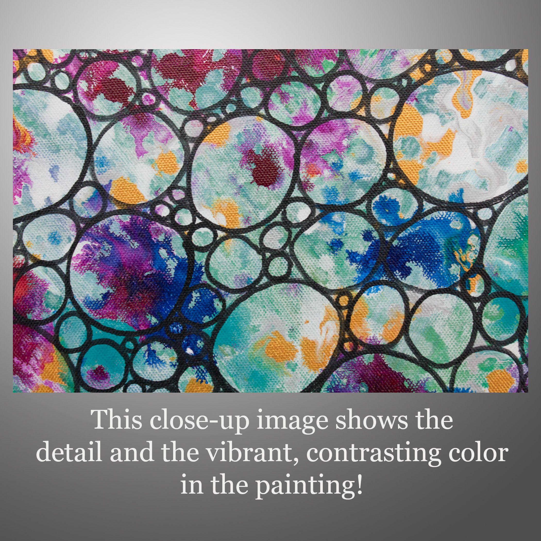 Dimension 35 è un dipinto originale, realizzato con colori acrilici su tela avvolta in una galleria. Ha una larghezza di 18 pollici e un'altezza di 24 pollici con una profondità di 1,5 pollici (18x24x1,5).     I colori utilizzati nel dipinto sono il