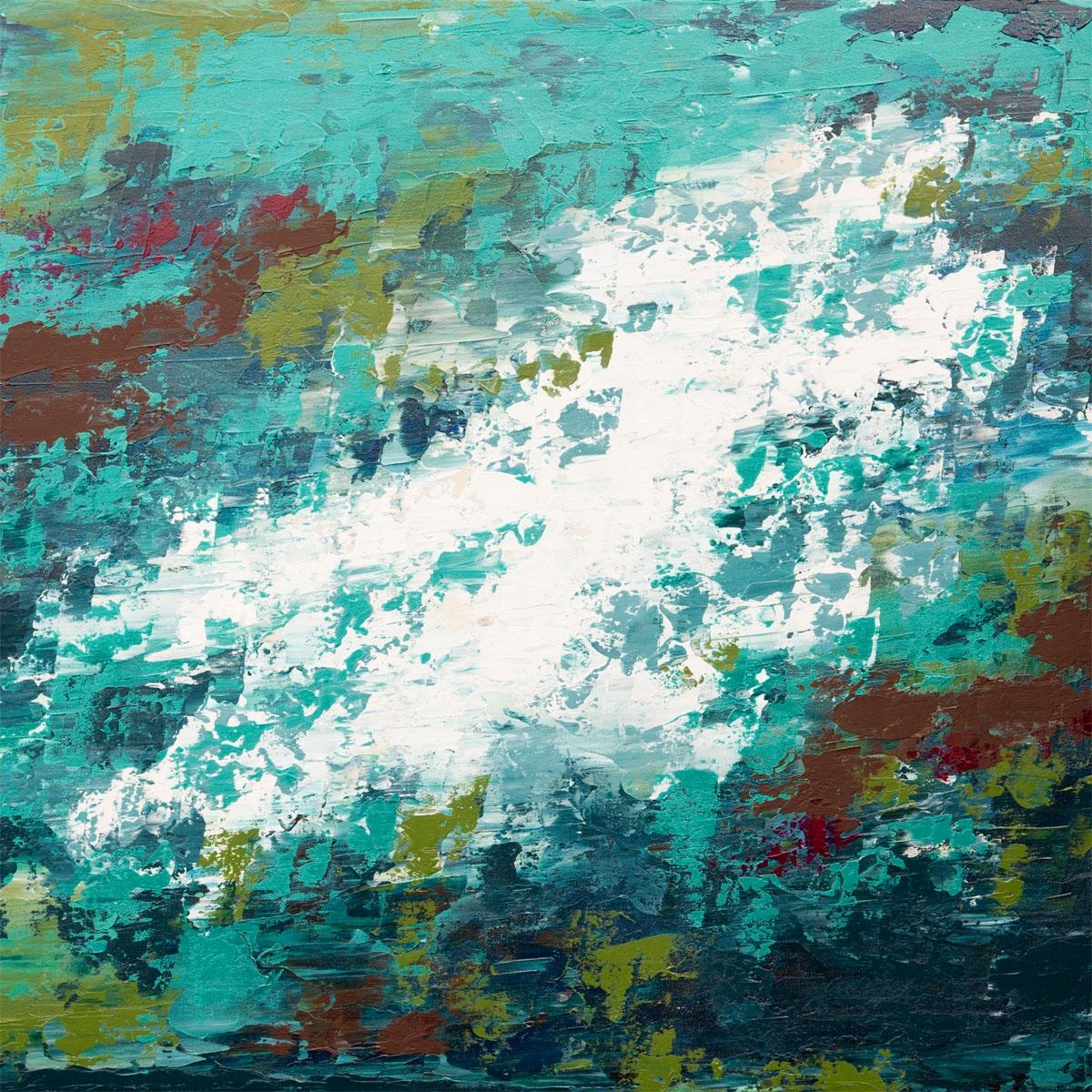 Hilary Winfield Abstract Painting – Envisioning 10, Malerei, Acryl auf Leinwand