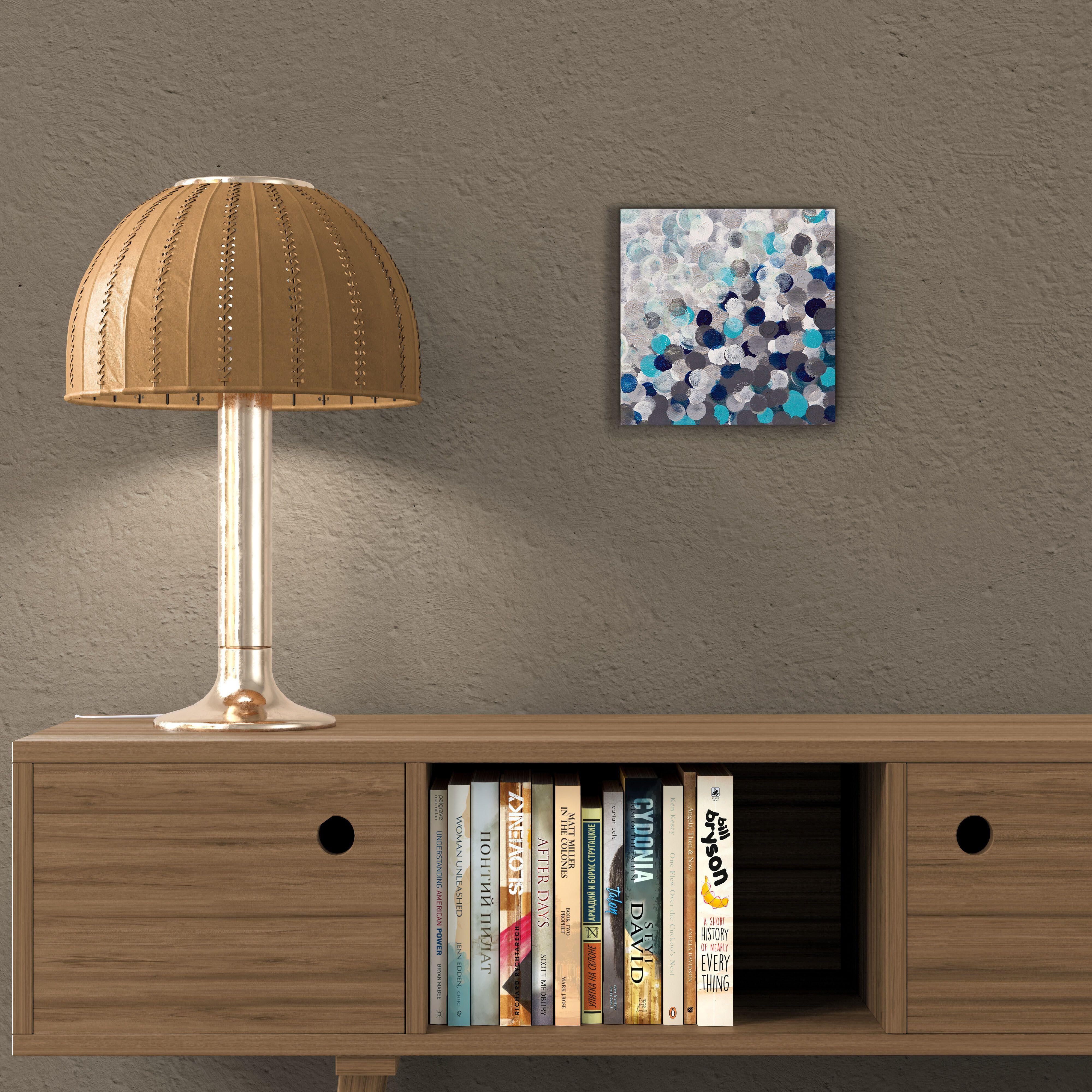 Unendlichkeit 7, Gemälde, Acryl auf Leinwand (Grau), Abstract Painting, von Hilary Winfield