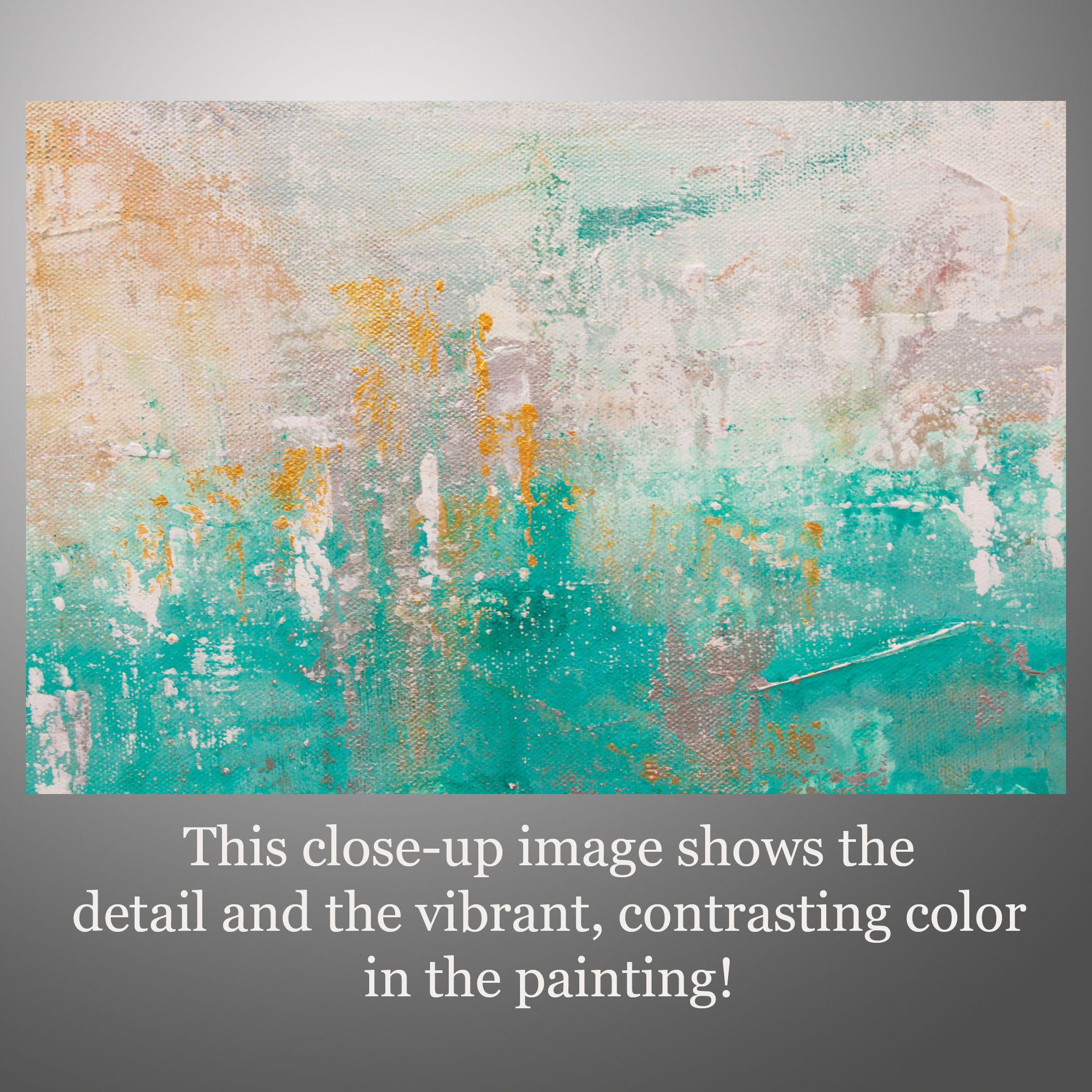 Hacia el horizonte, Pintura, Acrílico sobre lienzo - Painting Abstracto de Hilary Winfield