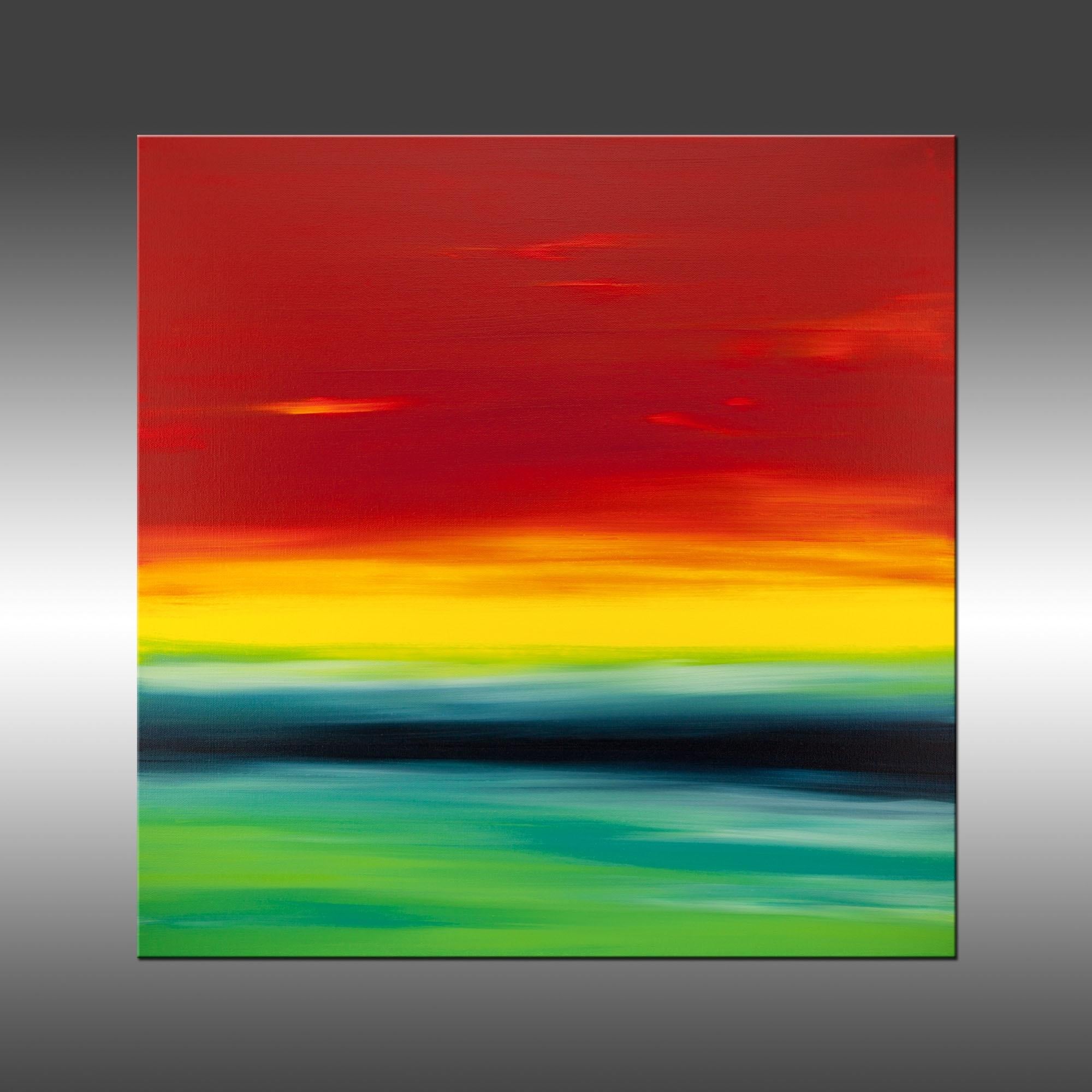 Island Sky 4, Gemälde, Acryl auf Leinwand – Painting von Hilary Winfield