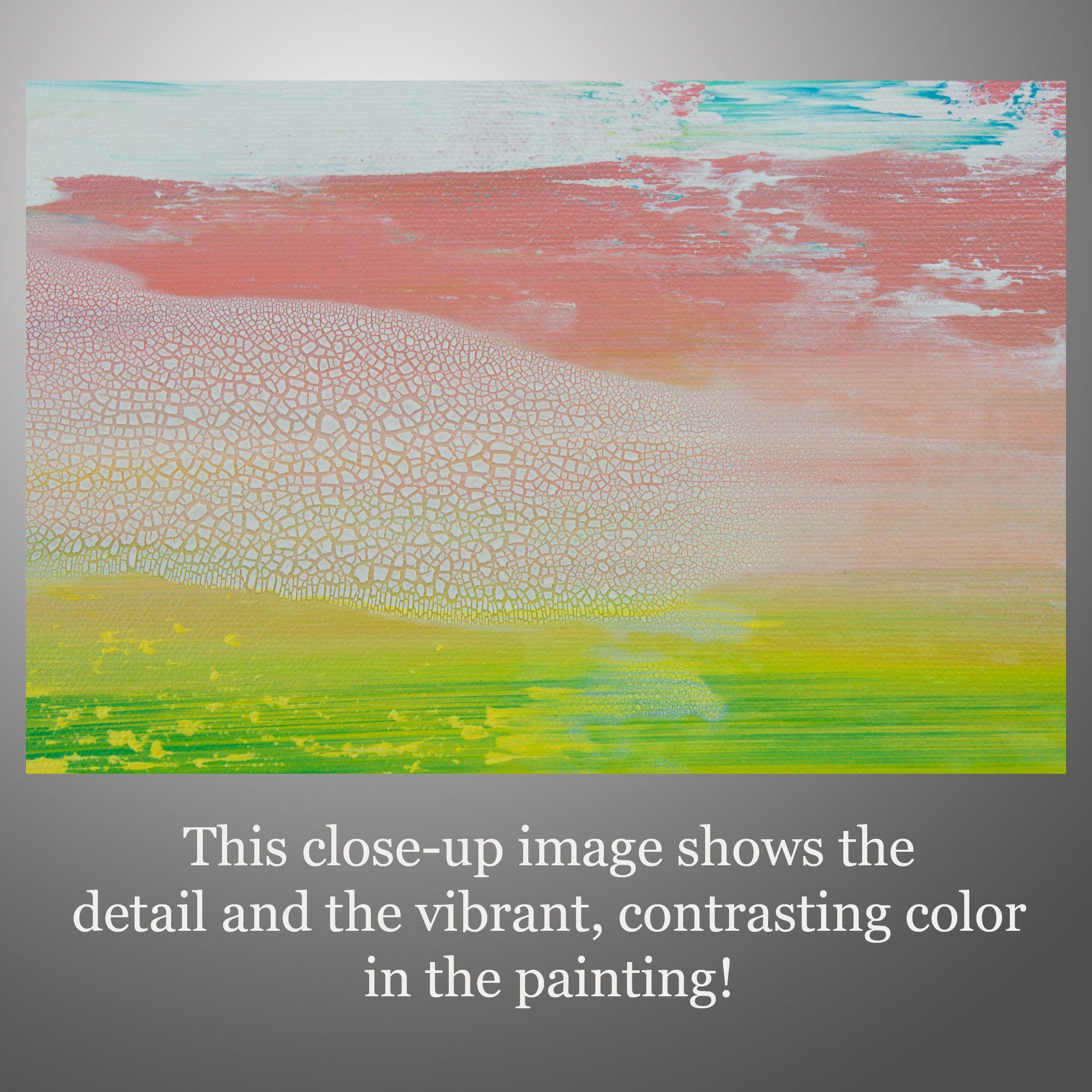 La hora de la isla, Pintura, Acrílico sobre lienzo - Abstract Painting Beige de Hilary Winfield