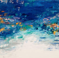 Lily Pond 1, Painting, Acrylic on Canvas