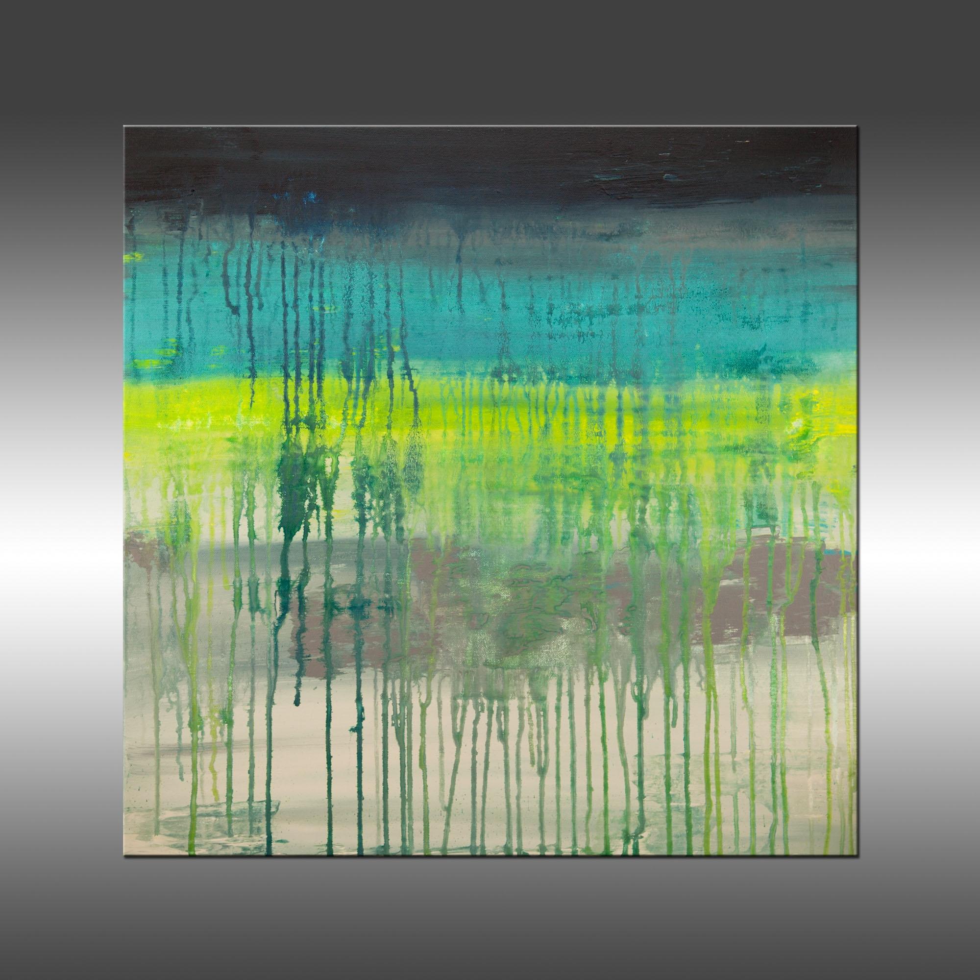 Lithographie 127, Gemälde, Acryl auf Leinwand – Painting von Hilary Winfield