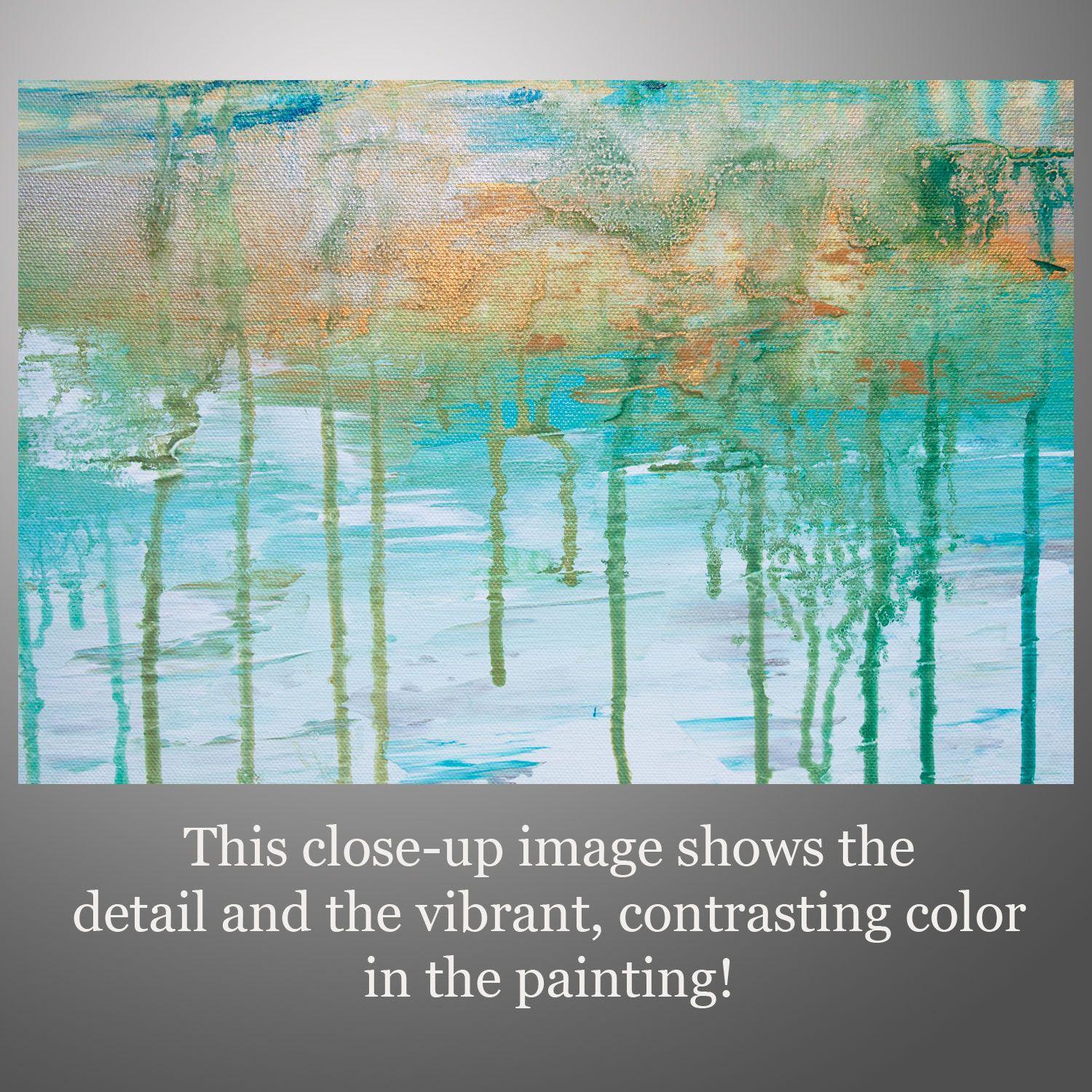 Lithosphere 151 ist ein originelles, modernes Gemälde aus der Lithosphere-Serie. Dieses einmalige Gemälde wurde mit Acrylfarbe auf galerieumwickelter Leinwand gemalt. Es hat eine Breite von 30 Zoll und eine Höhe von 30 Zoll mit einer Tiefe von 1