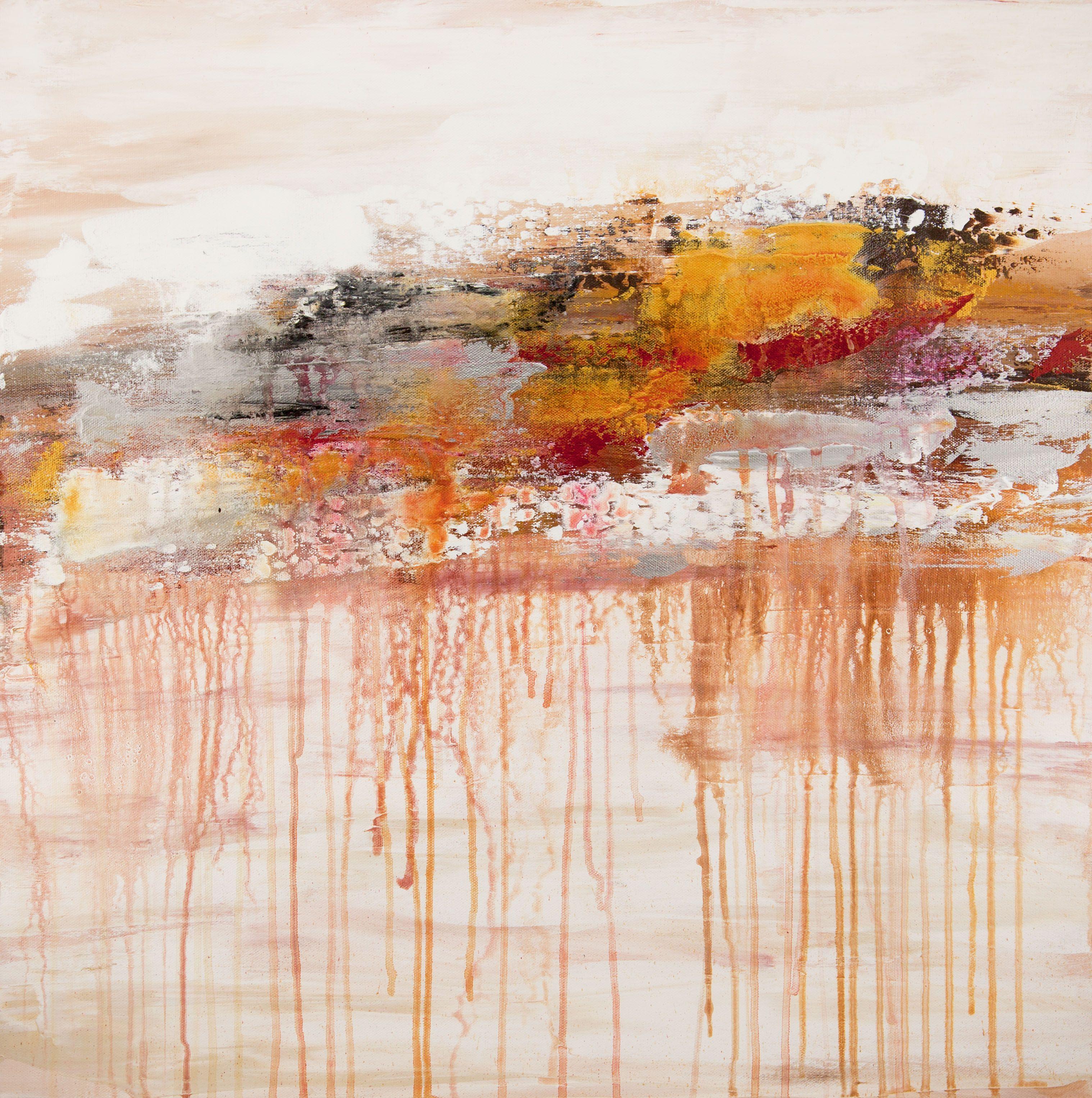 Hilary Winfield Abstract Painting – Lithographie 169, Gemälde, Acryl auf Leinwand
