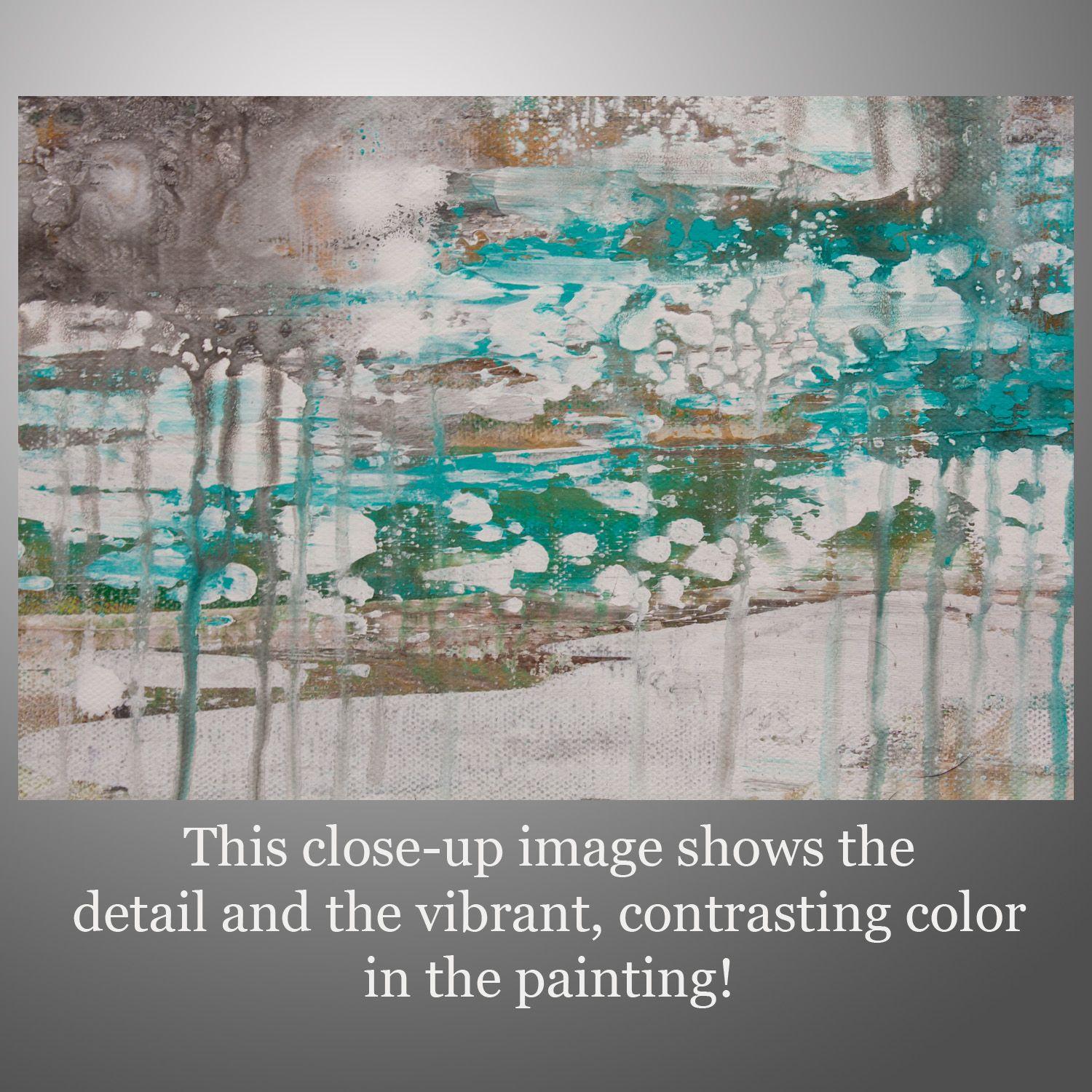 Litosfera 179, Pintura, Acrílico sobre lienzo - Abstract Painting Gris de Hilary Winfield