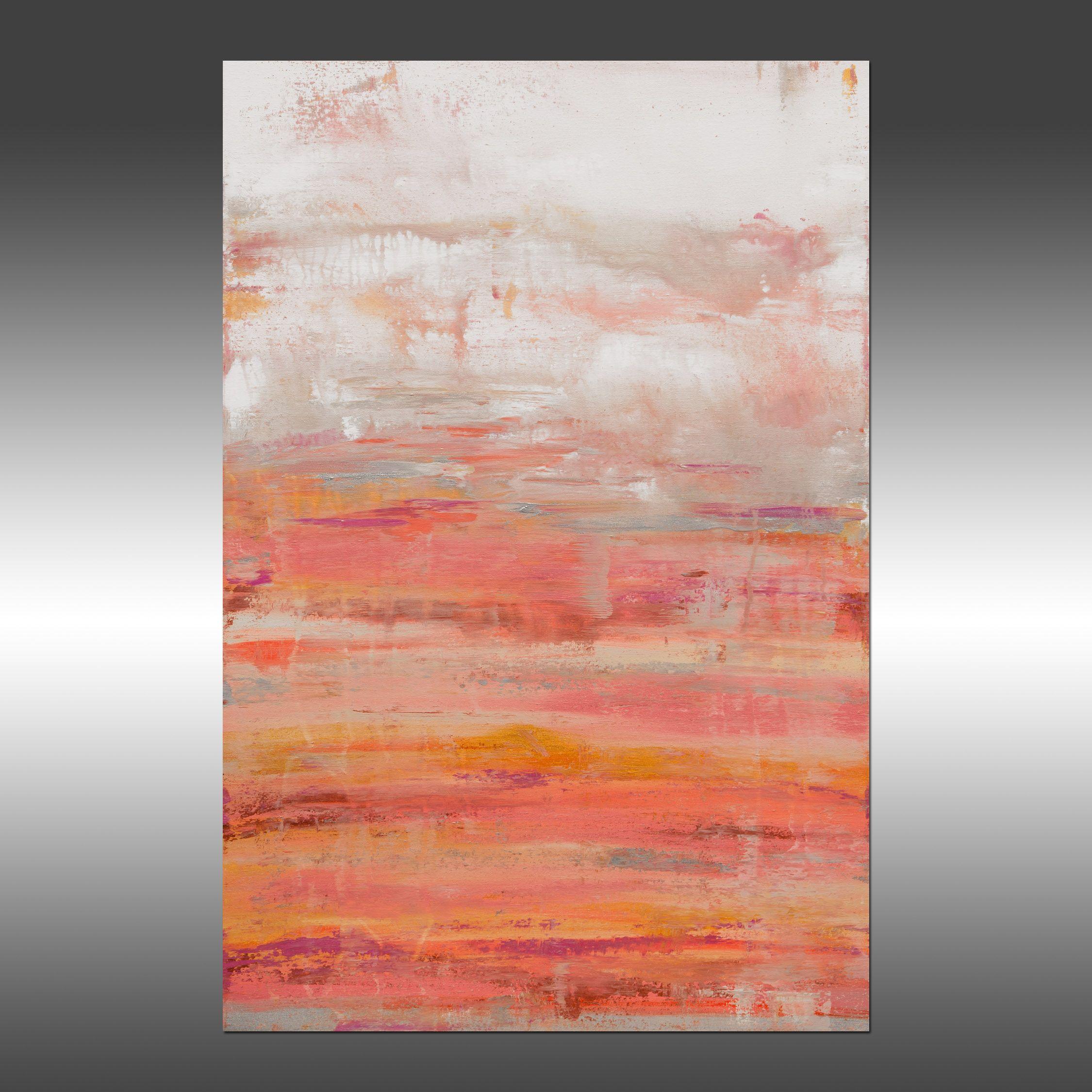 Lithosphere 180, Painting, Acrylic on Canvas - Beige Abstract Painting by Hilary Winfield